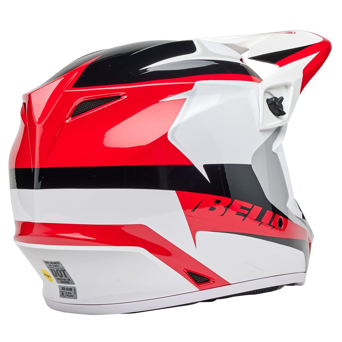 Bell Mx-9 Mips Dirt Helmet (Gloss Rift Red/White - Medium)