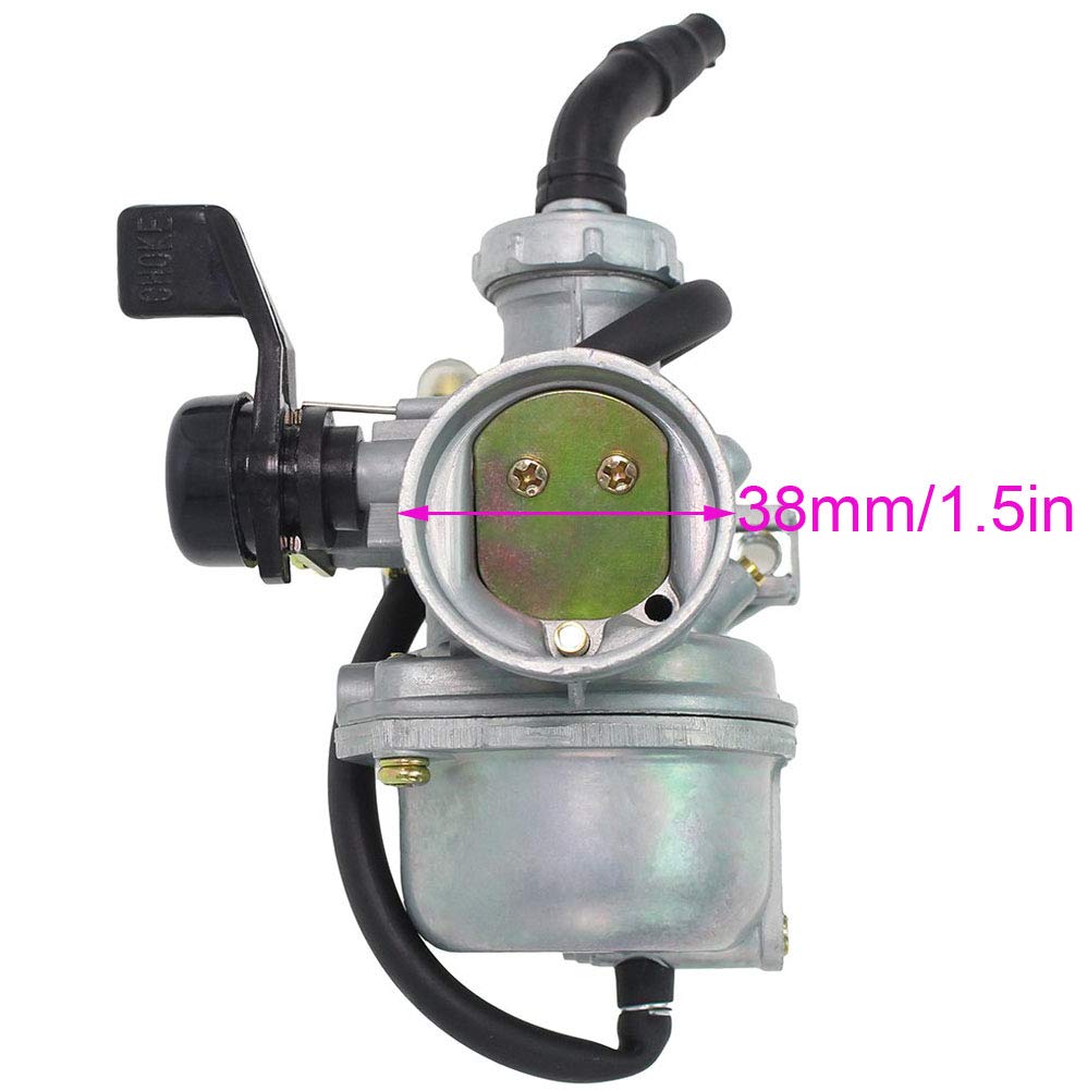 TOPEMAI PZ22 Carburetor for 110cc 125cc Dirt Bikes, Pit Bikes, ATVs, Go Karts - Includes Air Filter & Spark Plug, 22mm