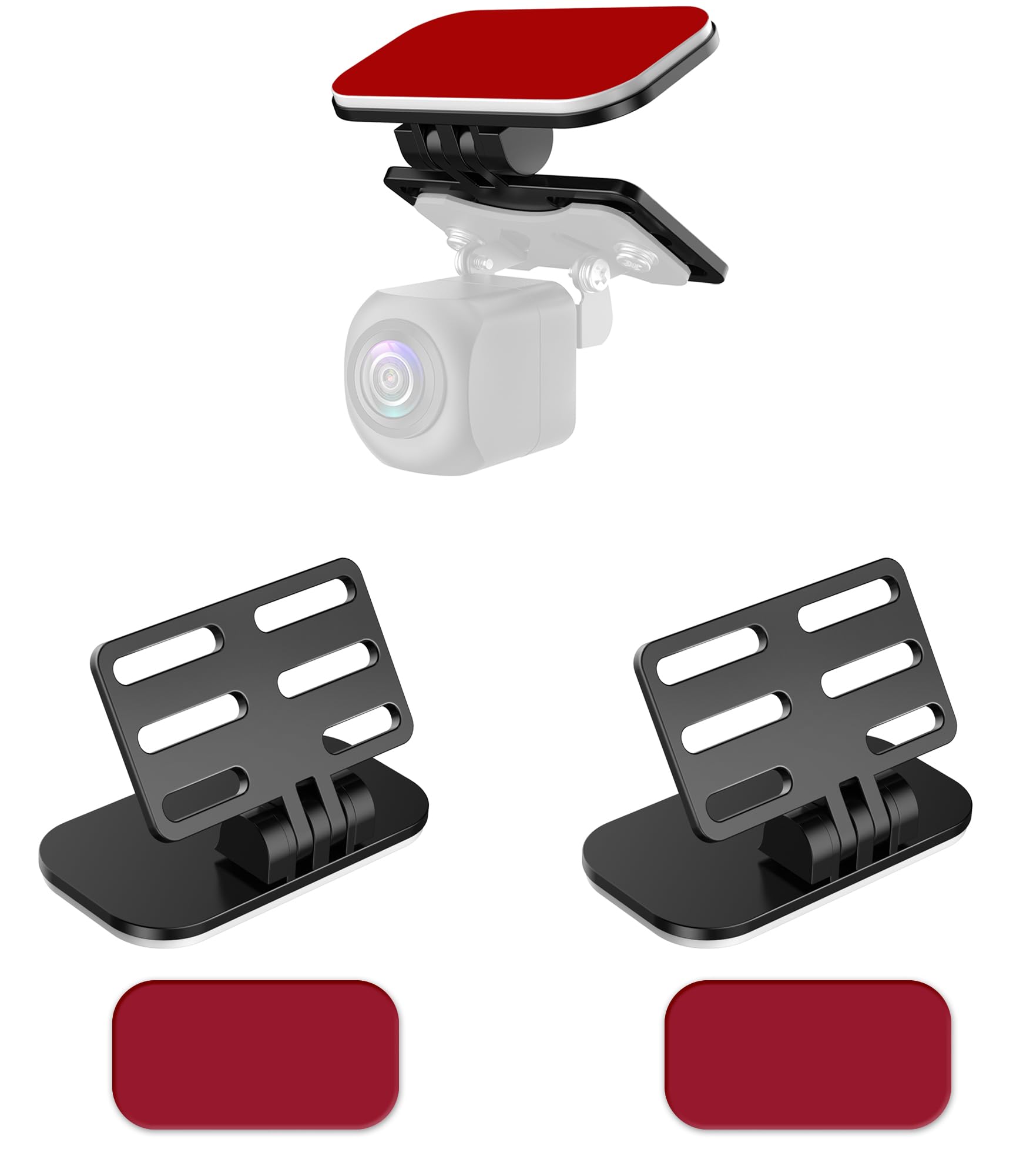 Pixelman Rear Camera Holder,(Adhesive-2Pcs) Universal Back Windshield Backup Camera Mount,Rear View Camera Bracket,Rear Window C