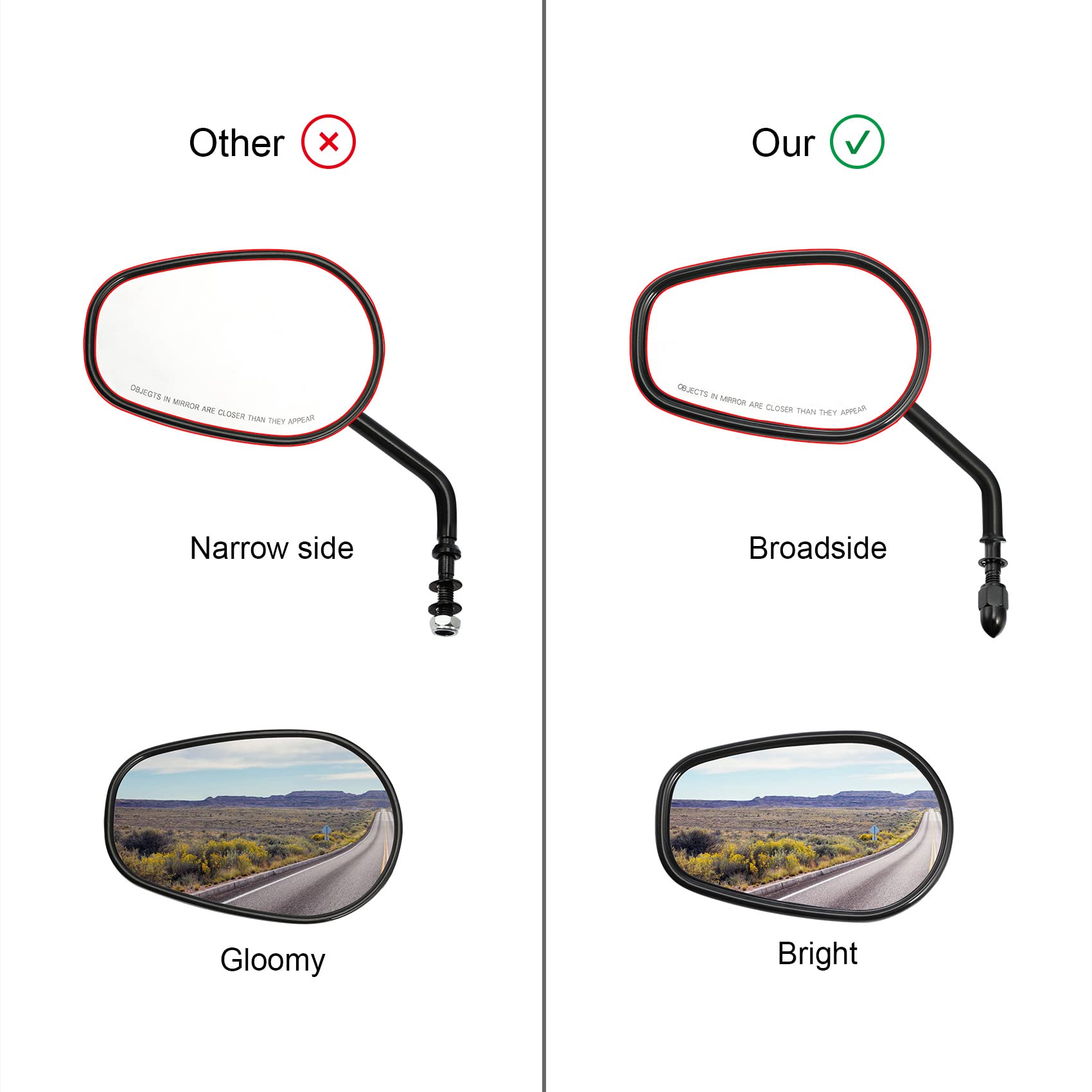 Slmoto Rear View Mirror W/Led Turn Signal Light Amber Fit For Honda Cbr 600 F3 1995-1998 97