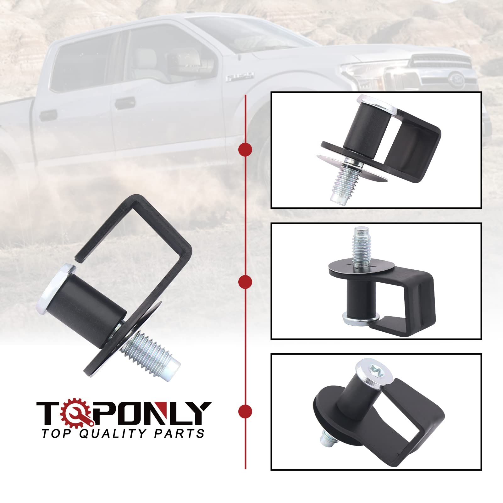 Tqponly Door Striker Bolt, Compatible With 1980-1997 Ford/1987-1989 Lincoln/1981-1990 Mercury Replaces 38448 E9Az-5422008-A