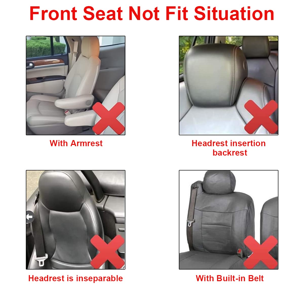 2Pcs Car Seat Covers For Front Seats, Breathable Waterproof Polyester Split Automotive Cushion Cover, Vehicle Seat Protectors Driver Interior Accessories Universal For Most Cars, Suv (Pink/Front)