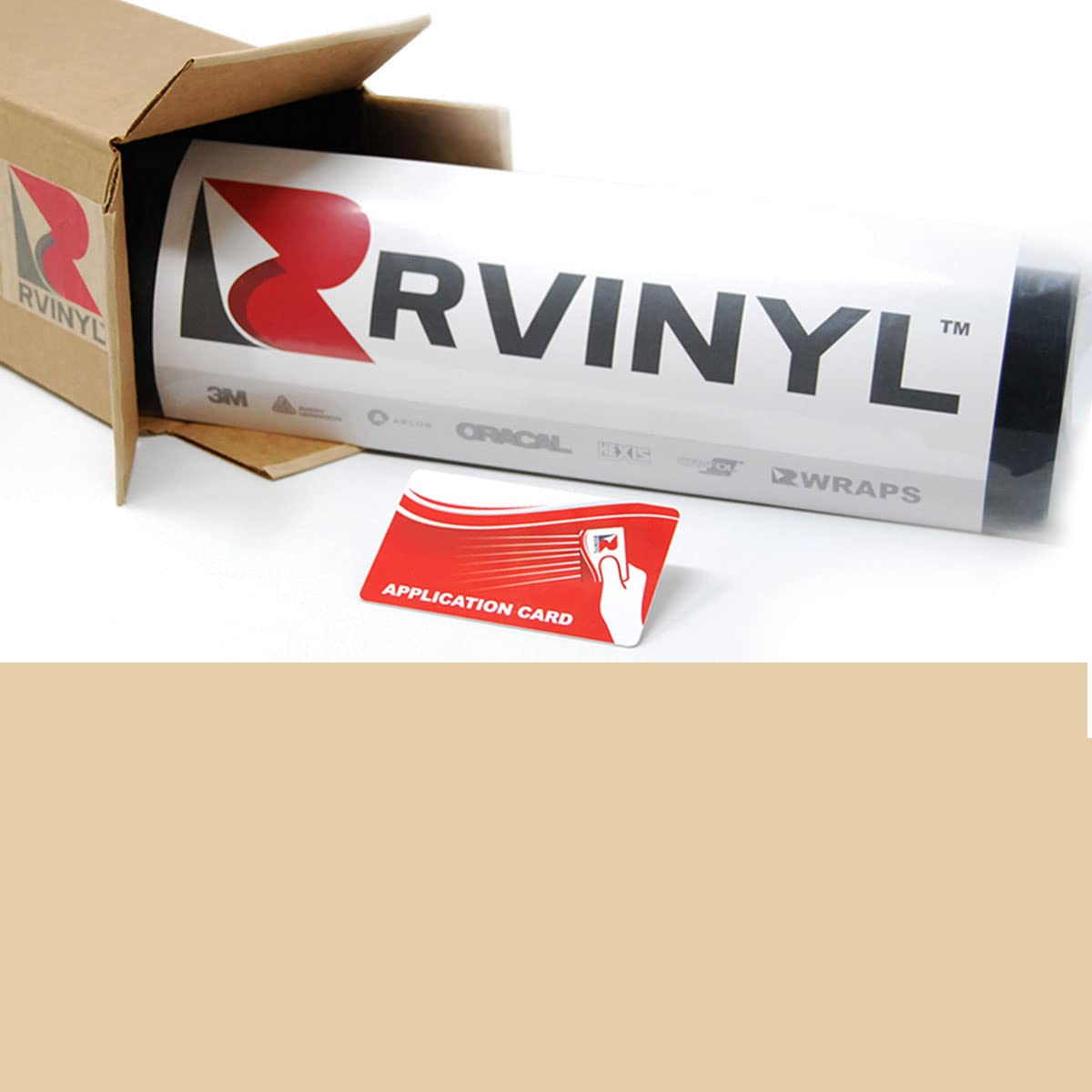 3M 2080 G79 Gloss Light Ivory 5Ft X 24Ft W/Application Card Vinyl Vehicle Car Wrap Film Sheet Roll