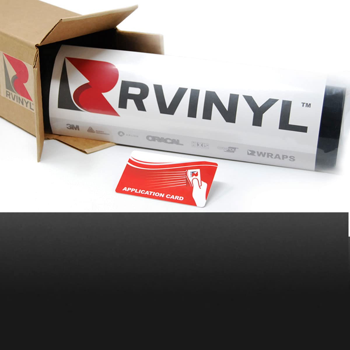 3M 2080 M22 Matte Deep Black 5Ft X 2Ft W/Application Card Vinyl Vehicle Car Wrap Film Sheet Roll