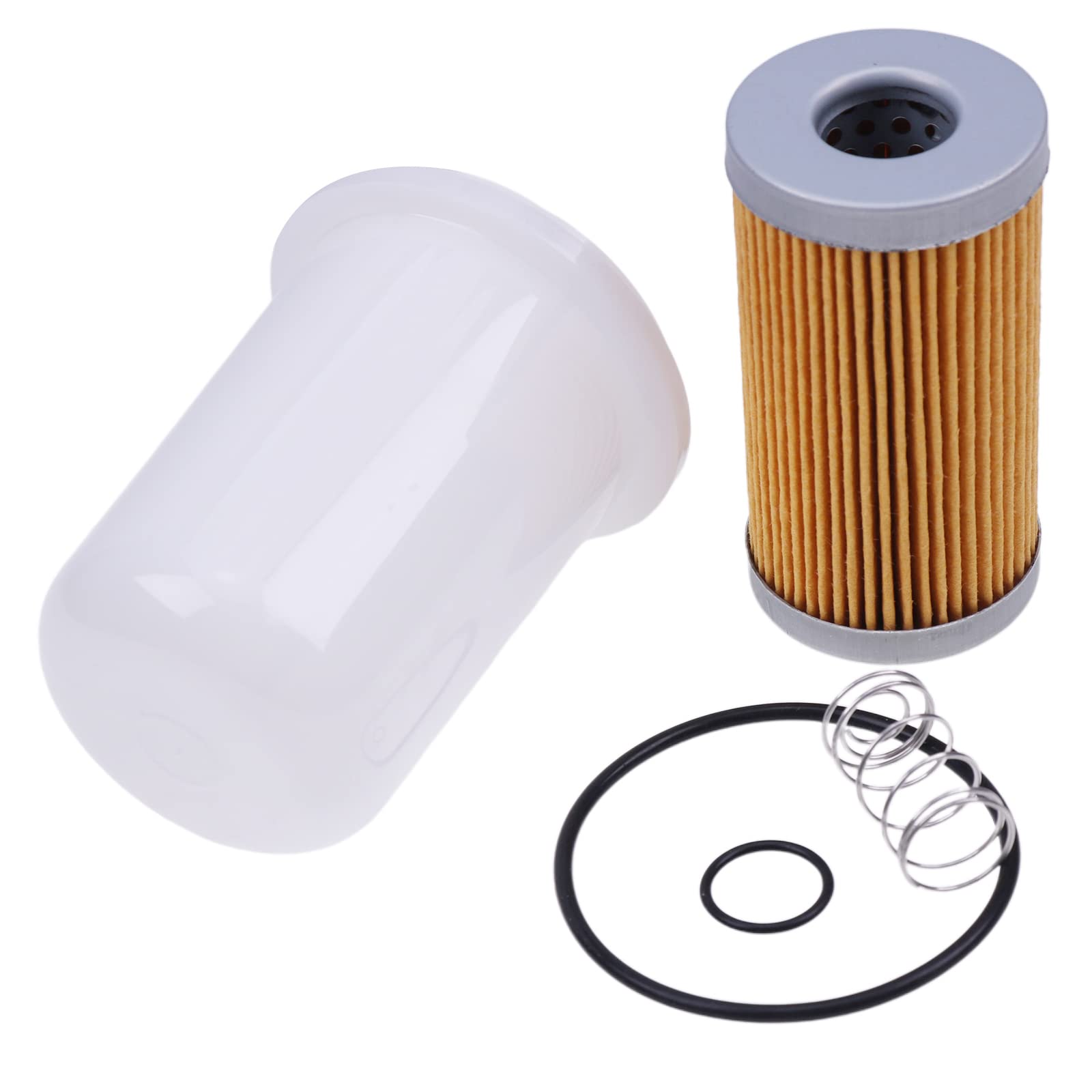 JZGRDN Fuel Filter Kit with O-ring Filter Bowl & Spring 15521-43160 15521-43130 15521-43930 Compatible with Kubota L3010 L3130 L