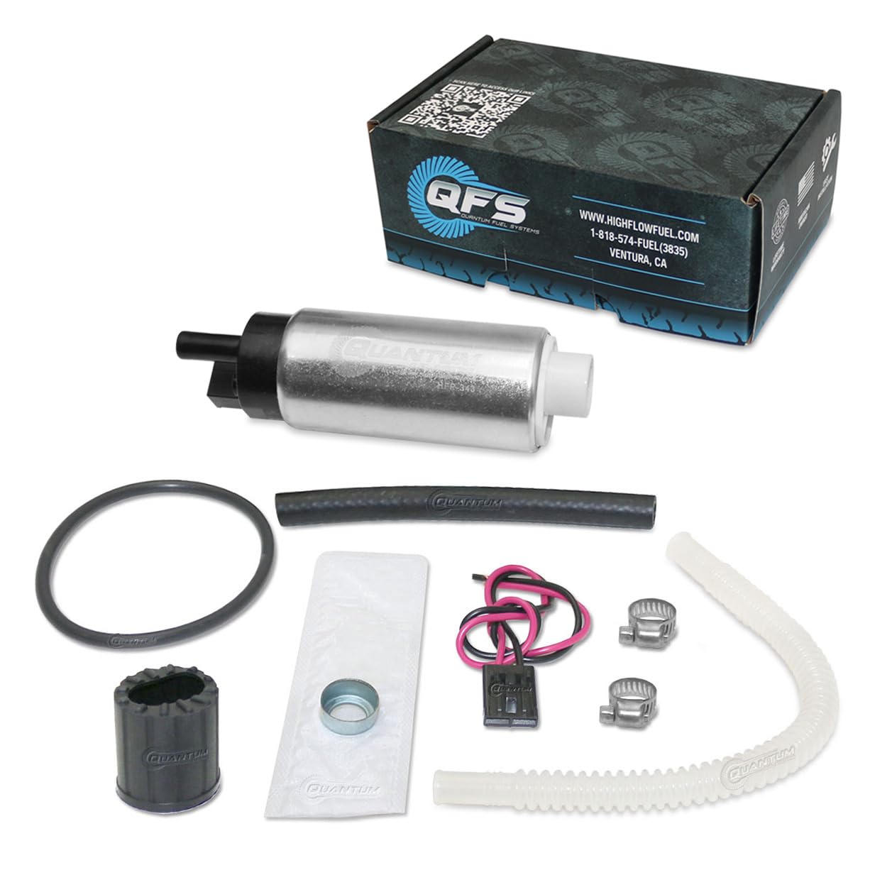 QFS 255LPH In-Tank Performance Fuel Pump Replacement for Universal Fit Audi, Buick, Cadillac, Chevrolet, GMC, Land Rover, Oldsmo