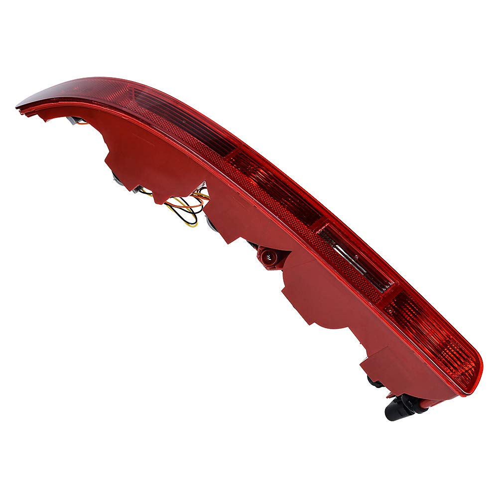 Astra Depot 3D Optic Red Rear Left Bumper Reflector Brake Tail Light Assembly Oe Replacement For Audi Q7 2007-2015