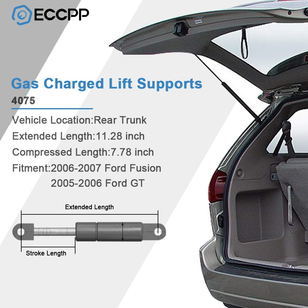 Eccpp Lift Support Rear Trunk Replacement Struts Gas Springs Fit For Ford Fusion 2006-2007,For Ford Gt 2005-2006,For Lincoln Mkz