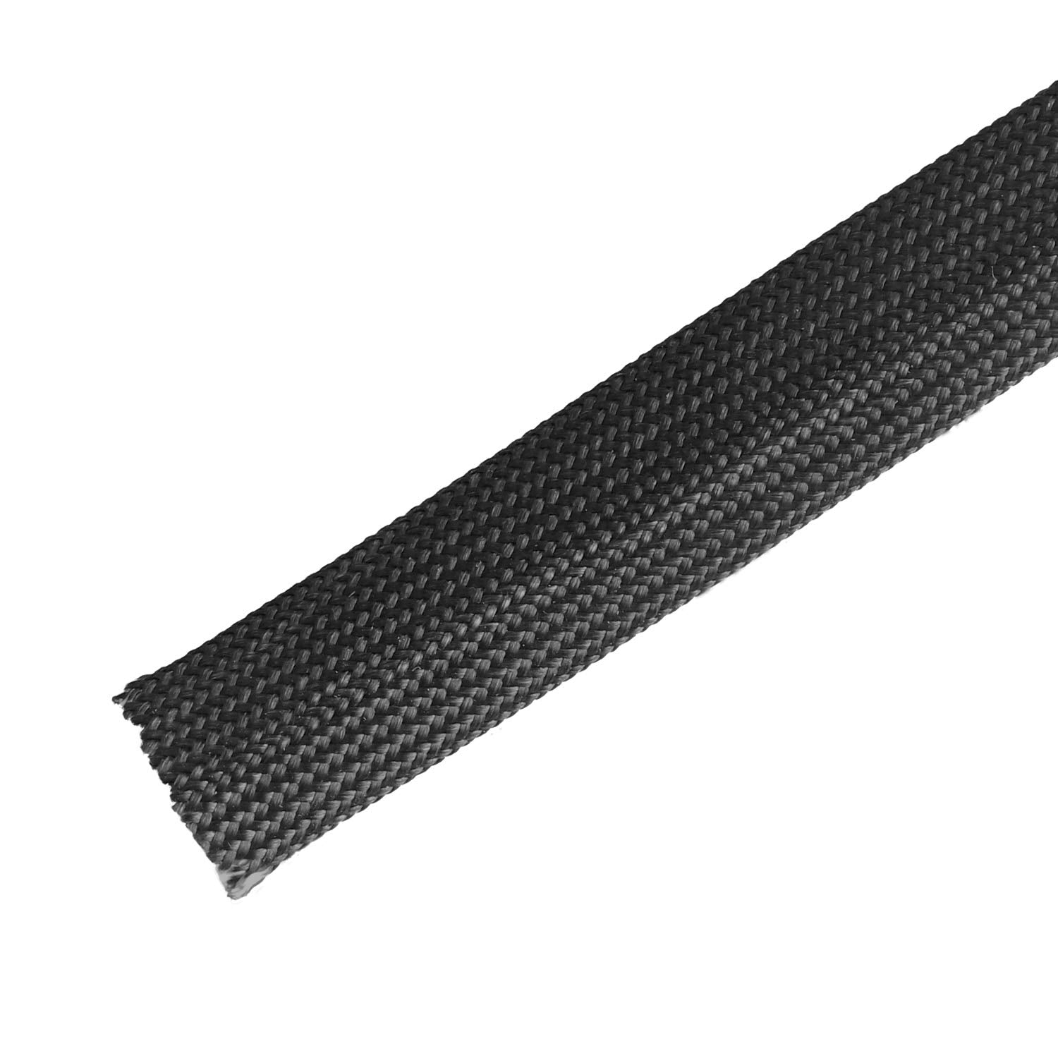 Heat Hose Fiberglass Wrap Shield Sleeve- 1/2'' ID x 10'Black Adjustable Hose Heat Shield Spark Plug Wire fuel line heat shield R