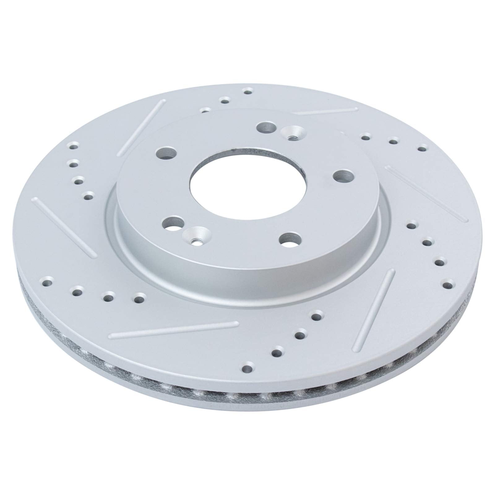 Trq Front Performance Brake Rotor Drilled Slotted Pair For Elantra/Elantra Coupe/Elantra Gt/Forte/Forte Koup / Forte5 / Soul/Vel