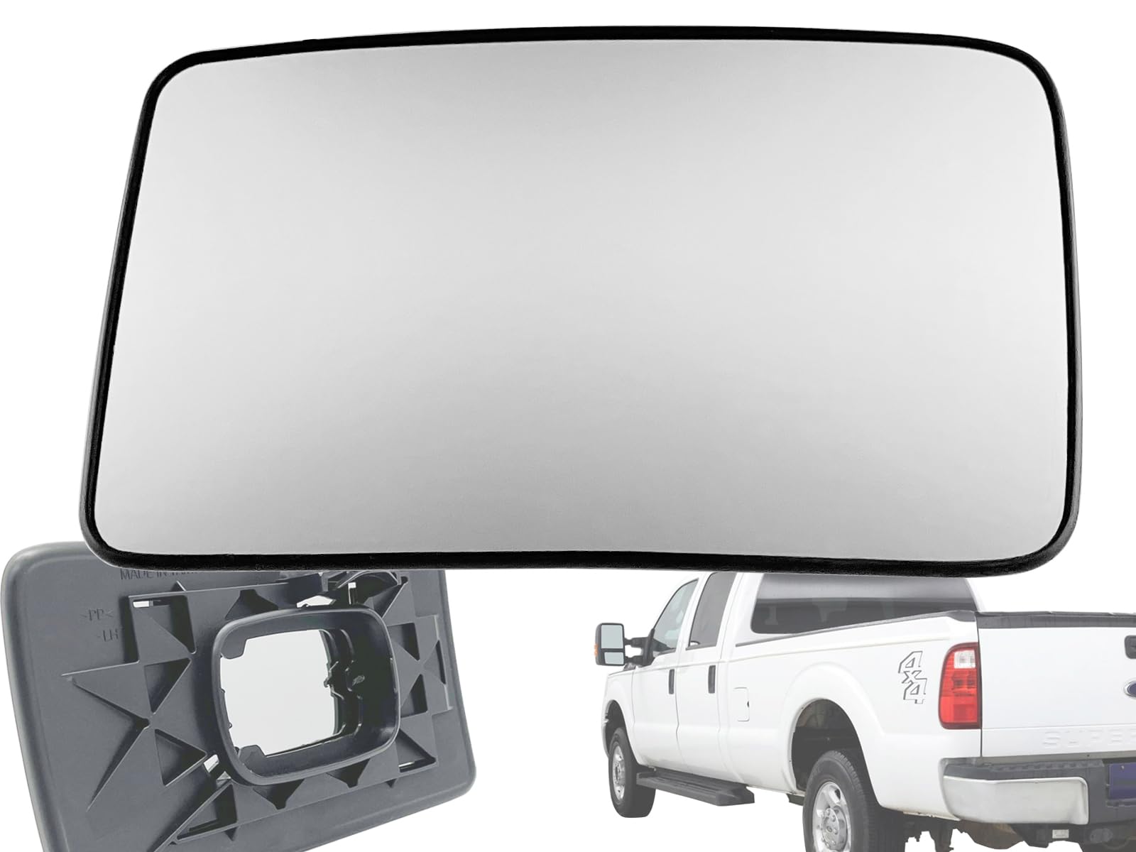 APA Replacement for Towing Mirror Glass Lower Part Non-Heated 2008-2012 F Series SUPER DUTY F250 F350 F450 F550 Pickup Truck Dri