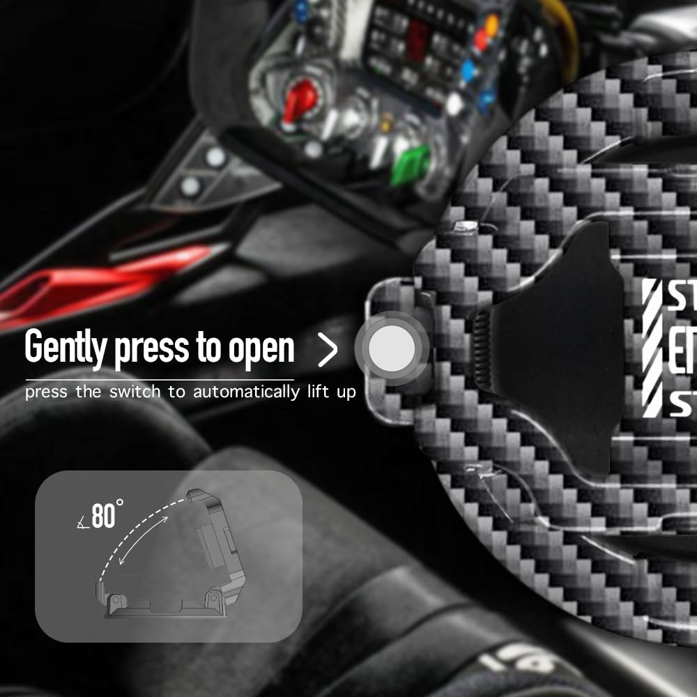 ???????????????? | Tybasthe Push Start Button Cover, Carbon Fiber Car Engine Start Stop Button Cover Protector, Cool Car Accesso