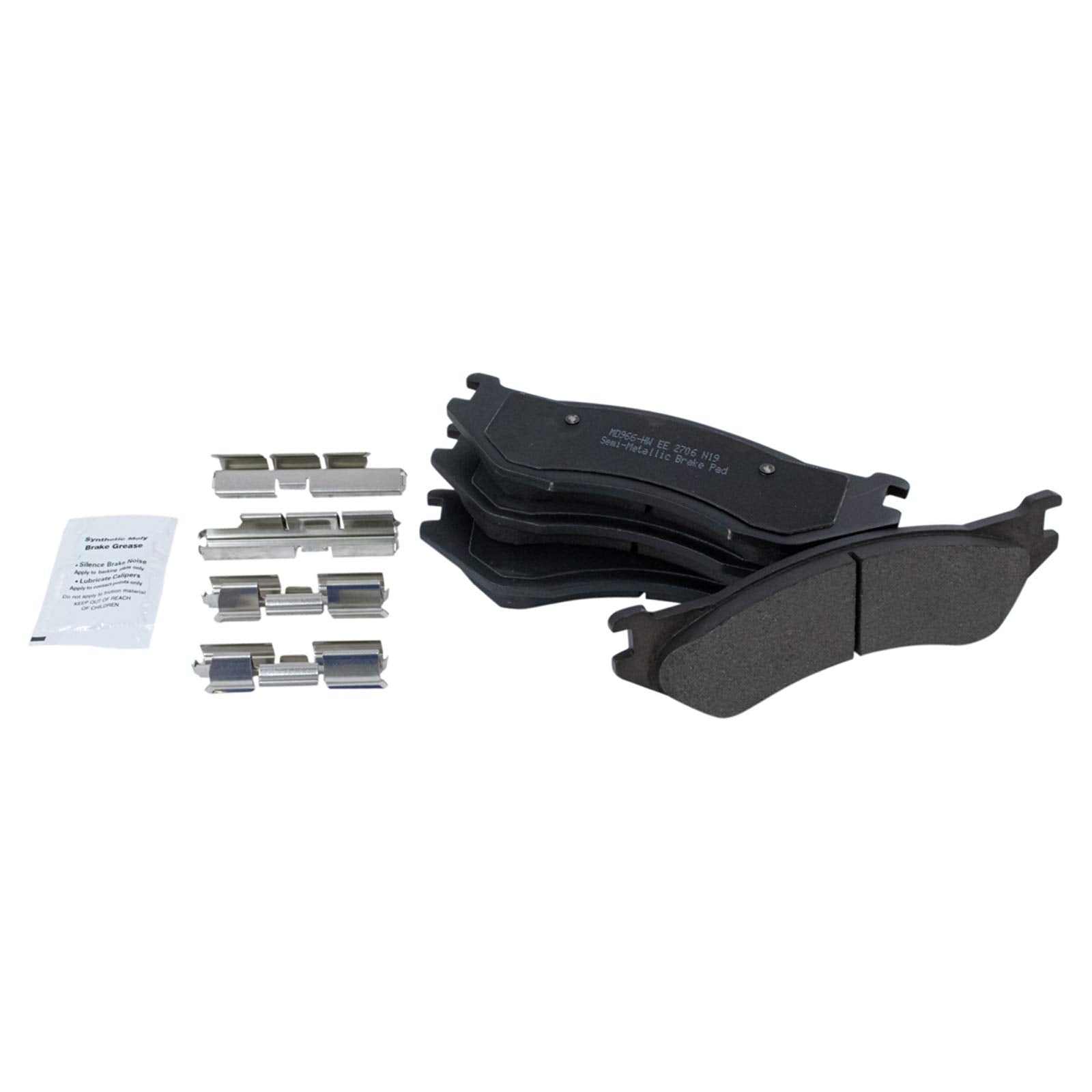 Trq Front Brake Pad & Rotor Kit Brake Pads Brake Rotor Semi-Metallic Compatible With 2004-2006 Dodge Durango 2003-2005 Ram 1500
