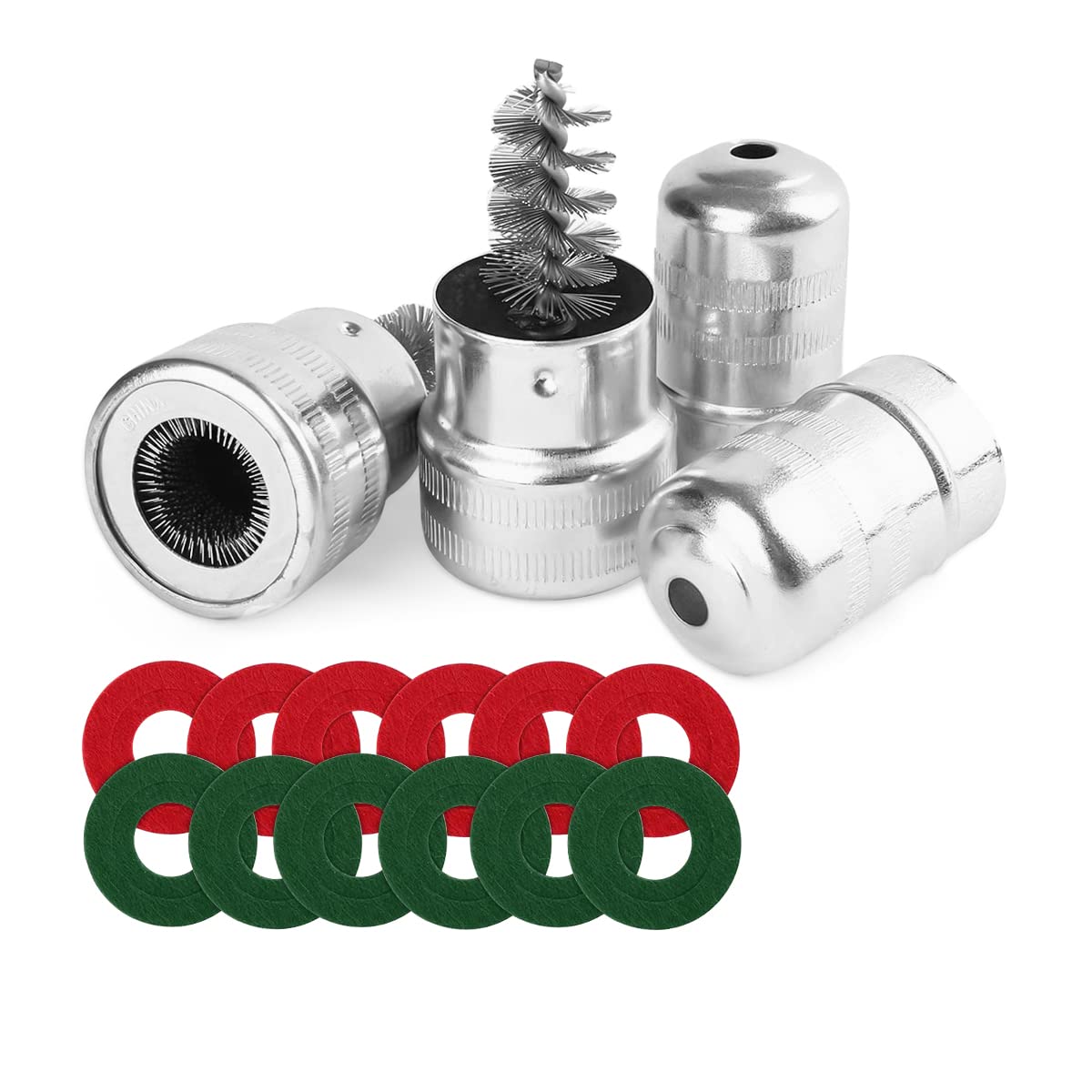 12PCS Battery Terminal Anti Corrosion Washers Protector Fiber and 2PCS Cleaning Brush, Automotive Accessories Universal for Car,