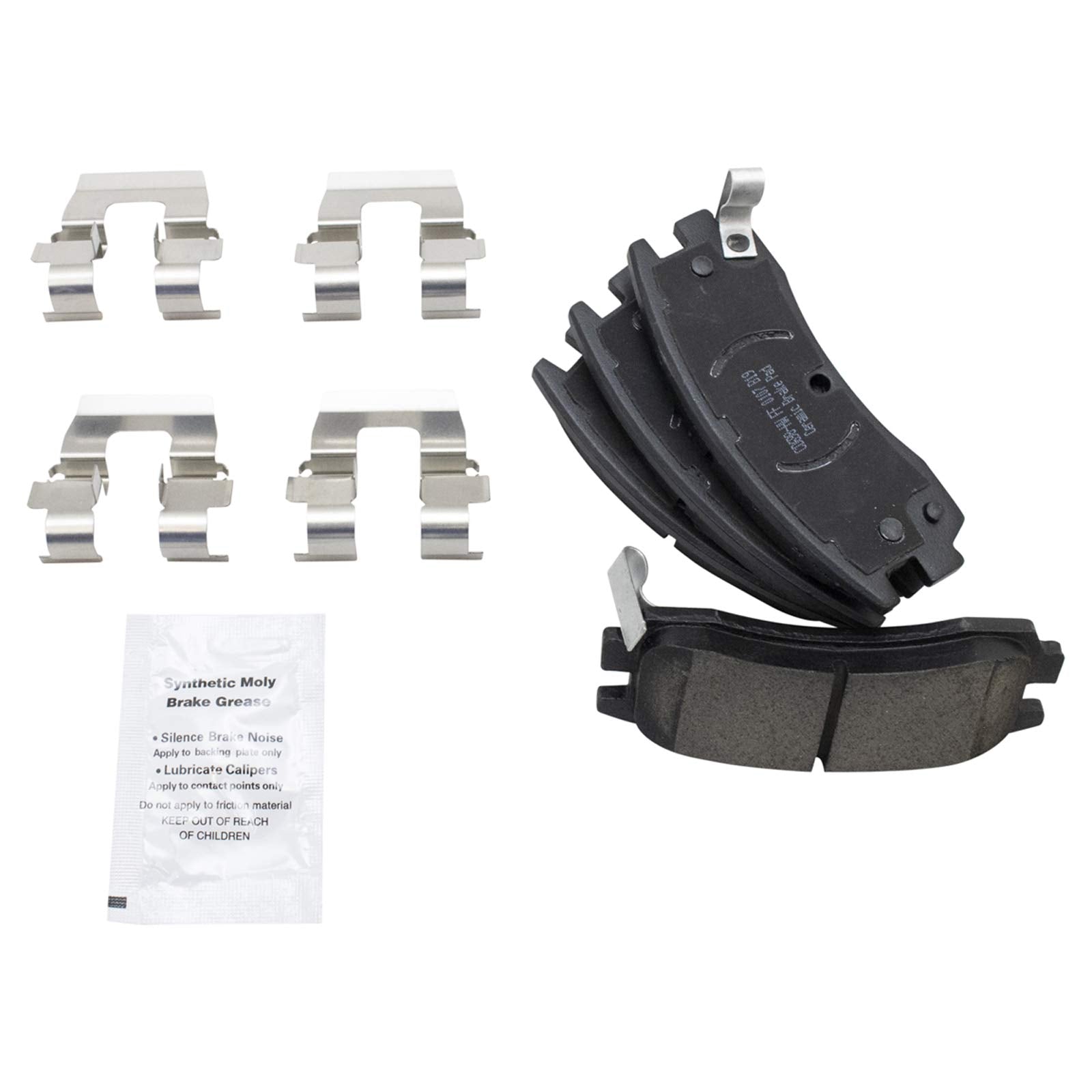 Trq Front And Rear Brake Pad & Rotor Kit Brake Pads Brake Rotor Ceramic Compatible With 2000-2005 Chevrolet Impala Monte Carlo 1