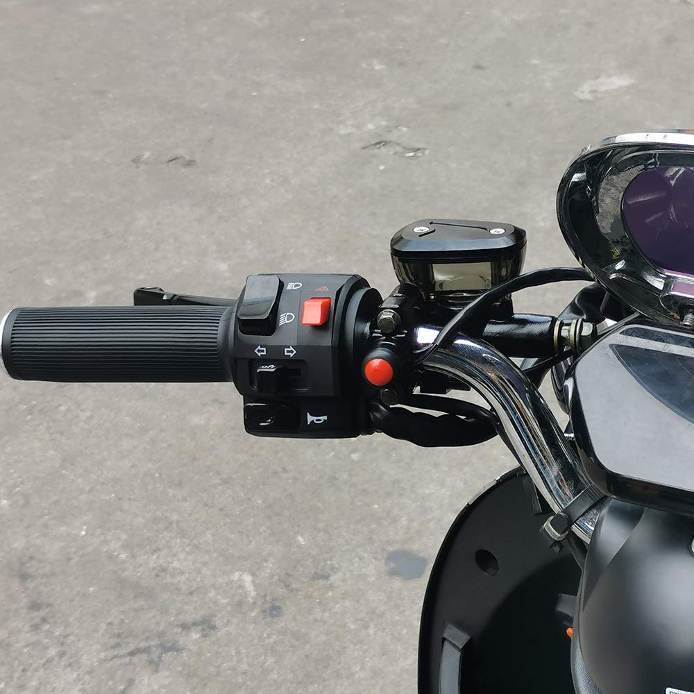 Feiteplus ATV Motorbike Handlebar Switch, FP-1523C-22, Black, Horn & Turn Signal, Durable ABS/Plastic/Metal/Rubber, 7/8" 22