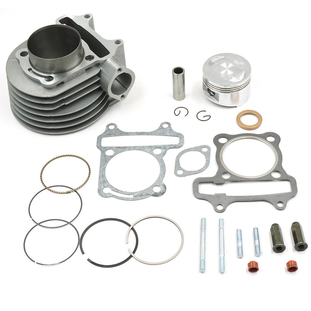 Glixal Atmt1-017 Gy6 150Cc 57.4Mm Cylinder Kit With Piston Kit 4 Stroke 152Qmi 157Qmj Taotao Jonway Znen Roketa Atv Moped Go-Kar