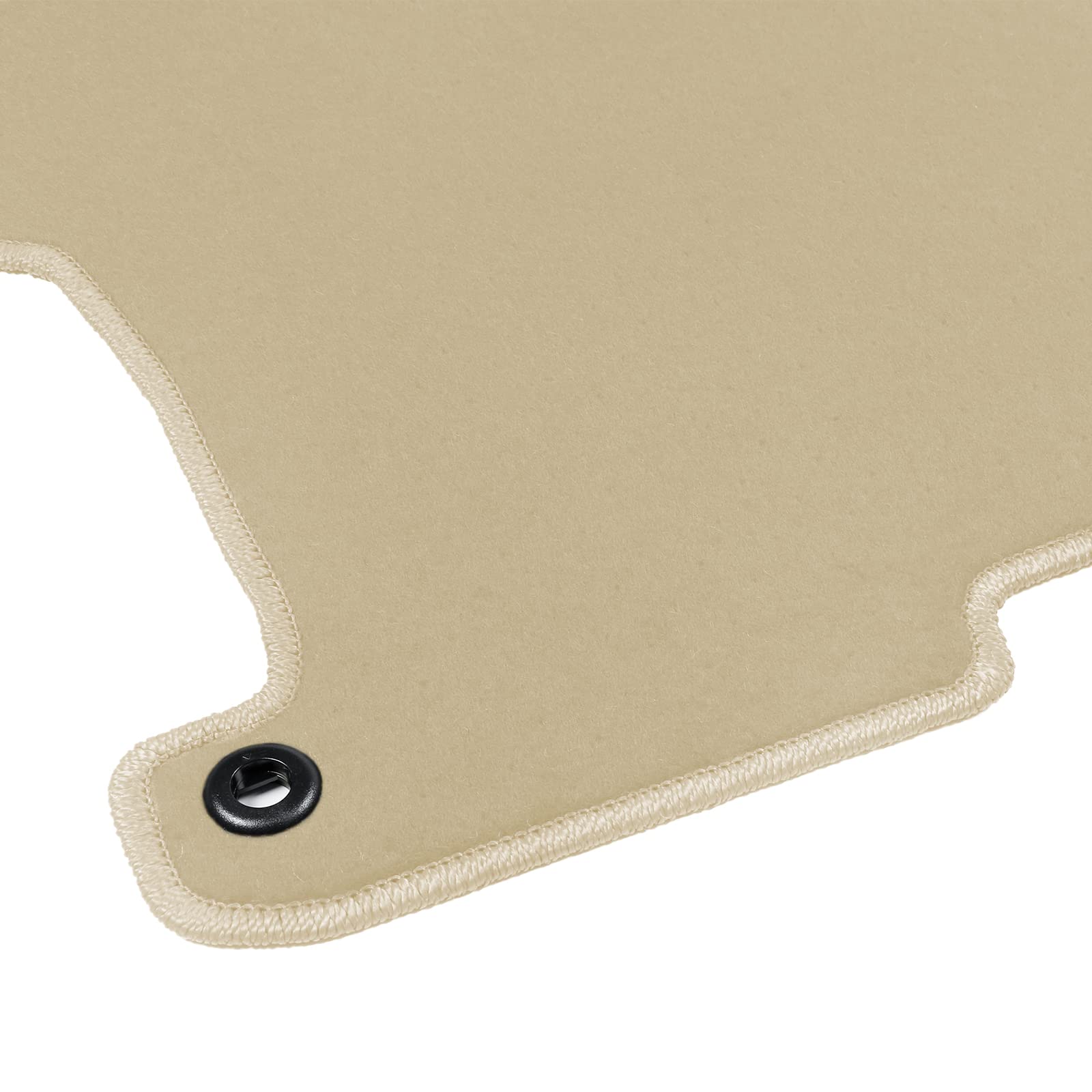 IKON MOTORSPORTS Floor Mats for 2013-2017 Honda Accord Sedan, Beige Nylon 4-Piece Set, Factory Fitment Replacement Liner Carpets