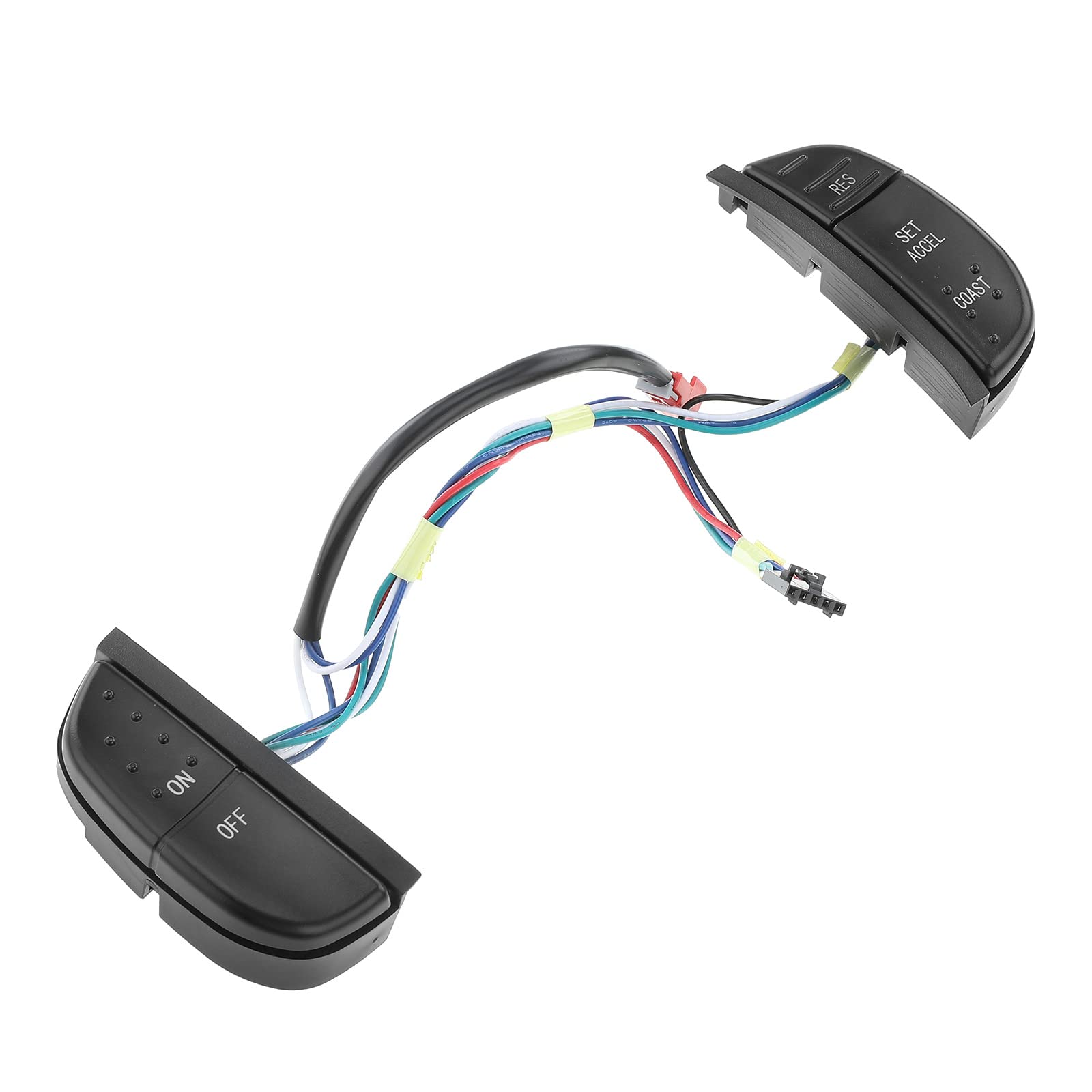A-Premium Steering Wheel Mounted Cruise Control Switch, With Green Backlight, Compatible With Ford F-150/250/350 1997-2004, F-15