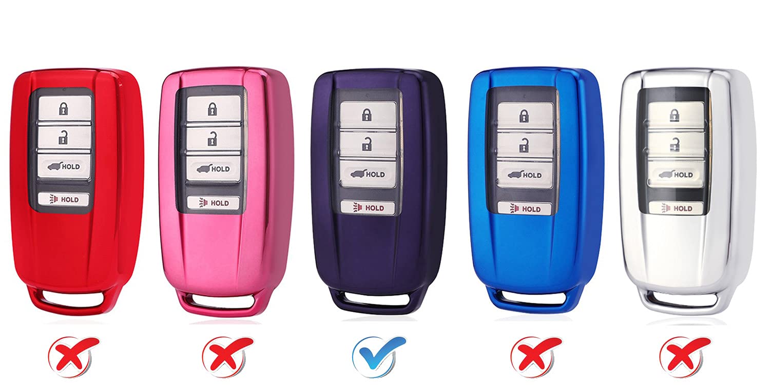 Horande 360 Degree Tpu Protector Key Fob Cover Case Fit For 2018 2019 2020 2021 Acura Tlx Rlx Rdx Mdx Ilx Plx Nsx Keyless Entry