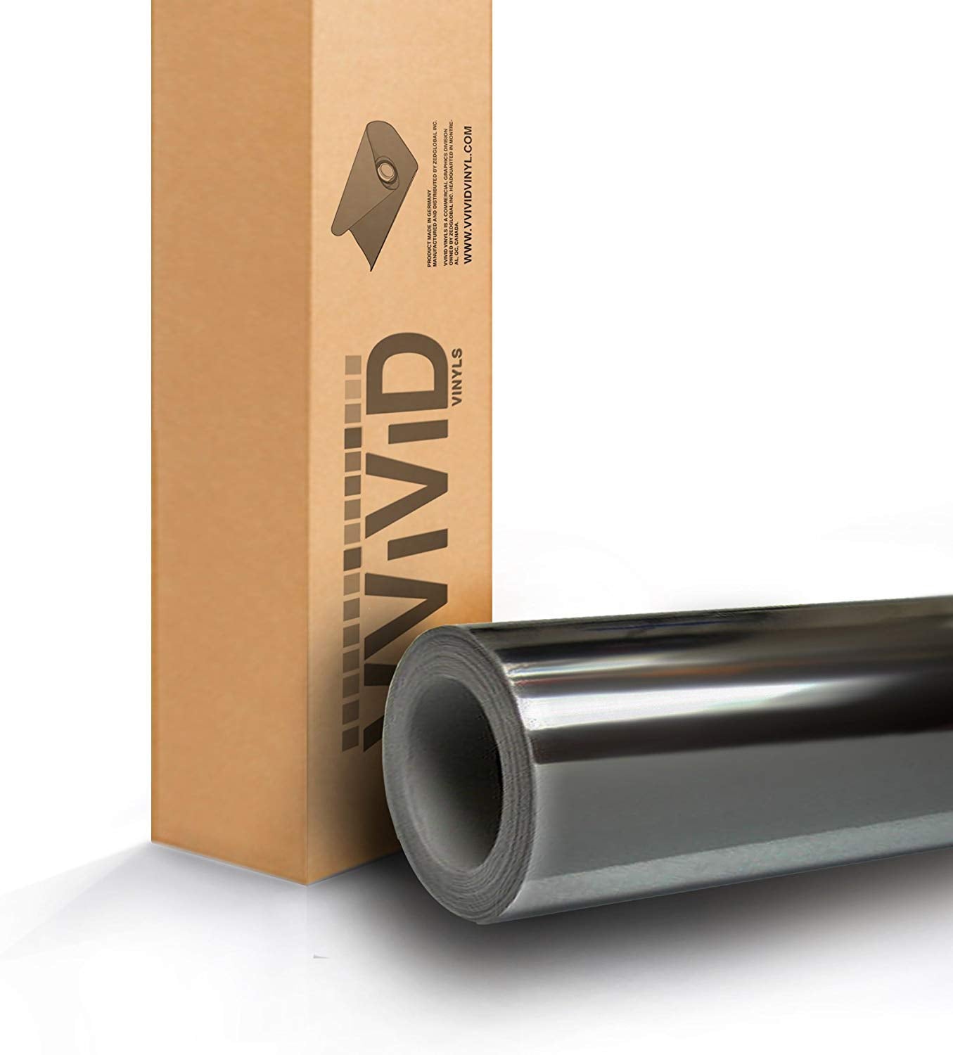 VViViD Black Mirror Chrome Cast Vinyl Wrap Self-Adhesive Film Air-Release Bubble and Air-Free 3MIL-VViViD8 (1/2ft x 5ft)