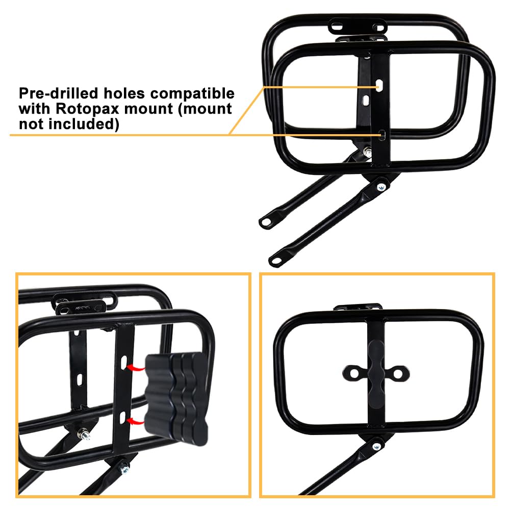 REARACE Saddlebag Support Racks Motorcycle Side Racks Compatible with Royal Enfield Himalayan 2018-2023, Scram 411 Himalayan 202