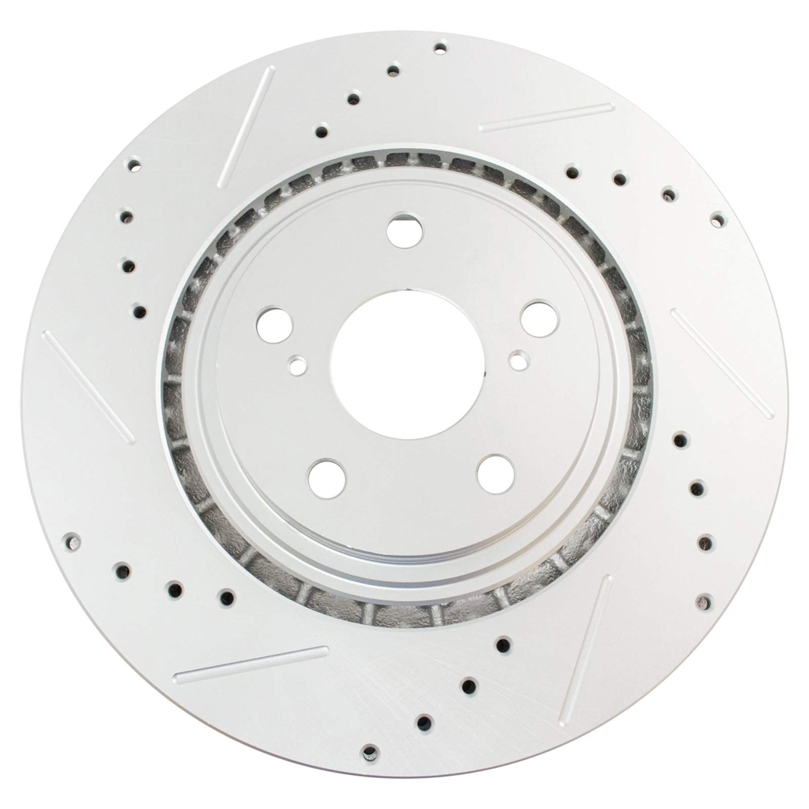 Trq Front Performance Brake Rotors Set Premium G-Coated Compatible With 2015-2017 Lexus Nx200T 2018-2021 Nx300 2015-2021 Nx300H