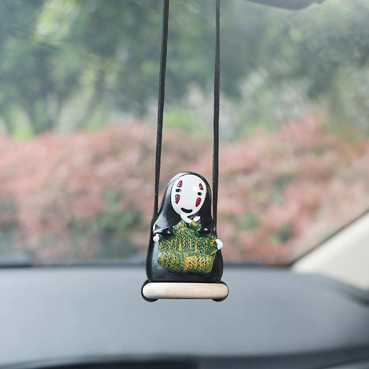Anime Car Accessories Of No Face Man Car Pendant Hanging Swing, For Car Rear View Mirror Accessories Decoration Car Accessories