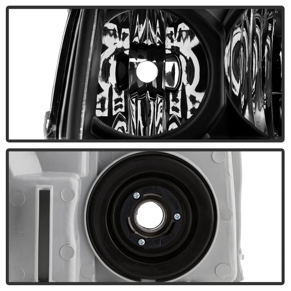 ACANII Headlights for 2003-2005 Toyota 4Runner - Black Driver & Passenger Side