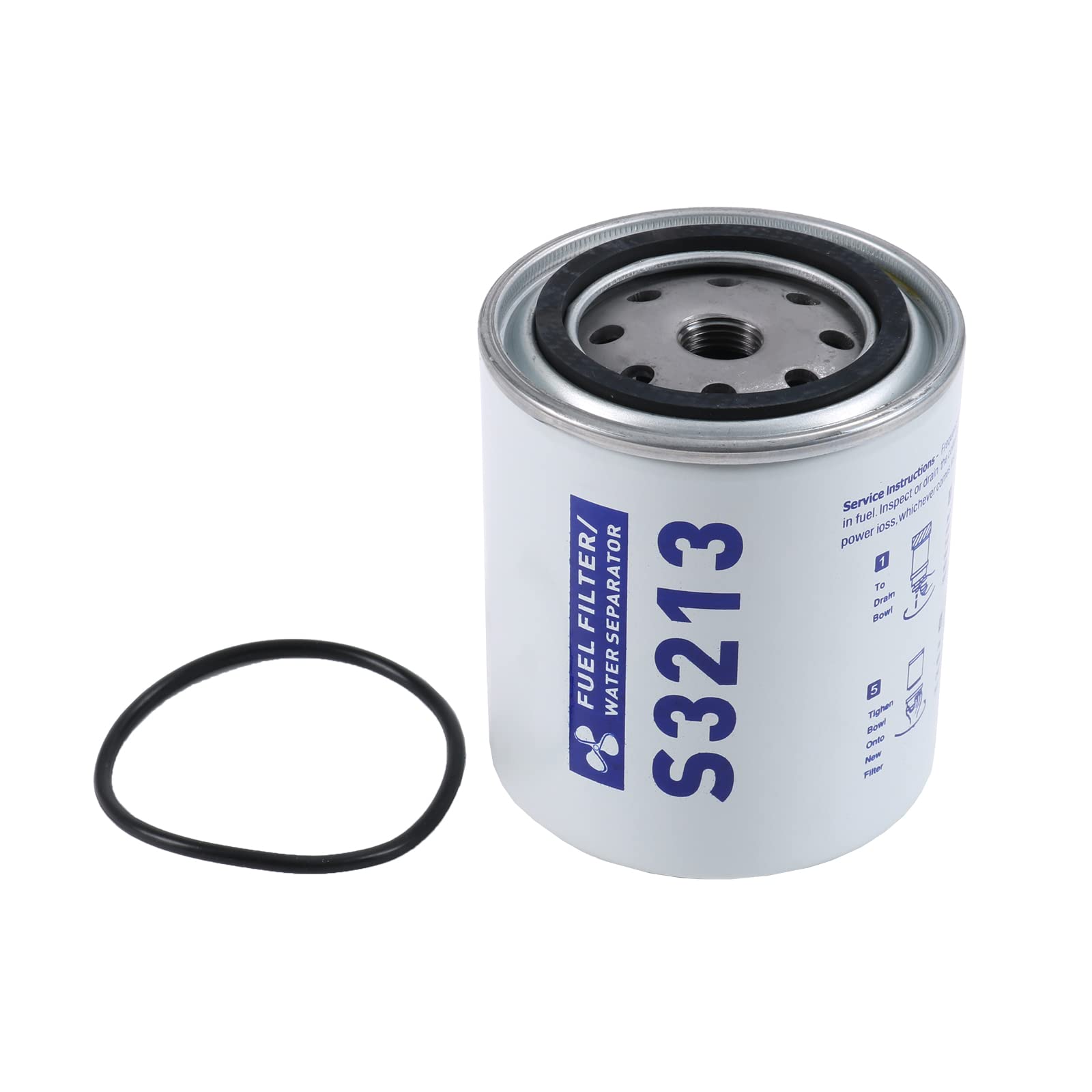 Fuel Water Separating Element Filter S3213 With O-Ring Replacement For Marine Outboard Motor Mercury S3214 35-60494-1,18-7932-1,