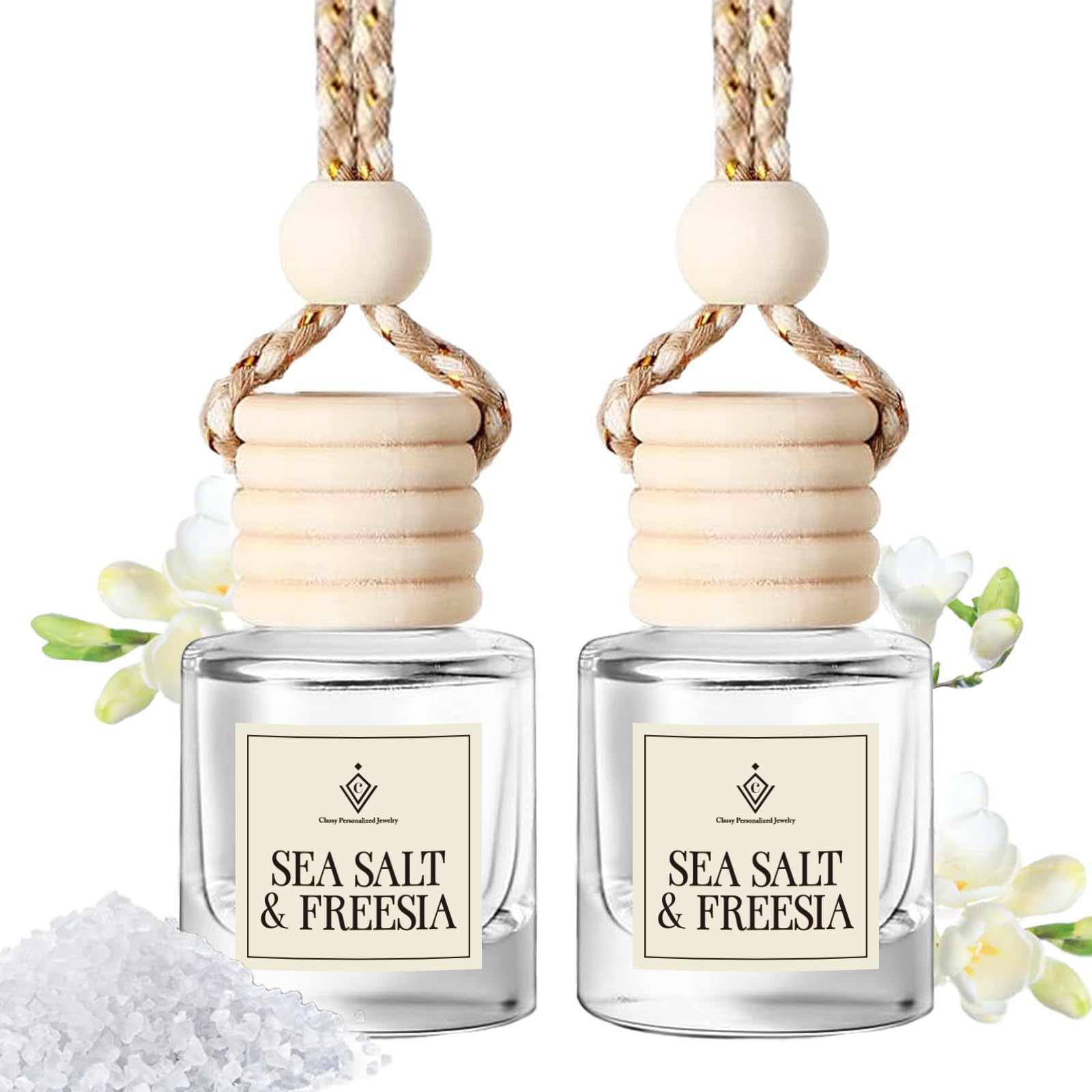 Car Air Freshener Hanging, Essential Oil Diffuser For Car, Long Lasting Air Freshener For Women, 2 Pack,Made In Usa