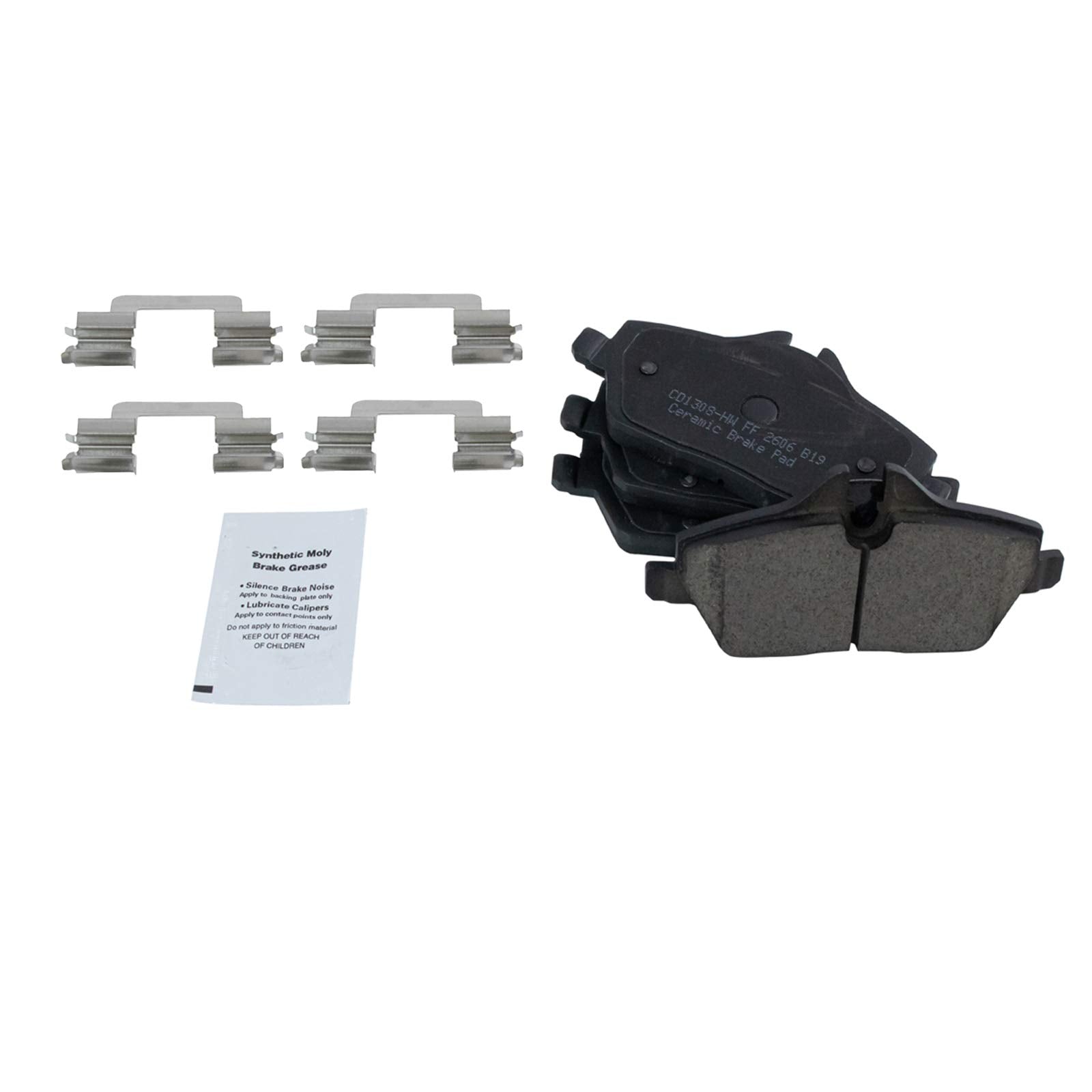 Trq Front And Rear Brake Pad & Rotor Kit Brake Pads Brake Rotor Ceramic Compatible With 2007-2015 Mini Cooper