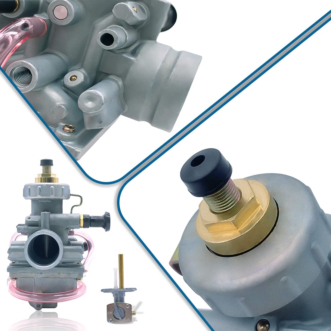Aniro Moto Blaster 200 Carburetor & Fuel Switch Valve Petcock for Yamaha YFS 200 (1988-2006)