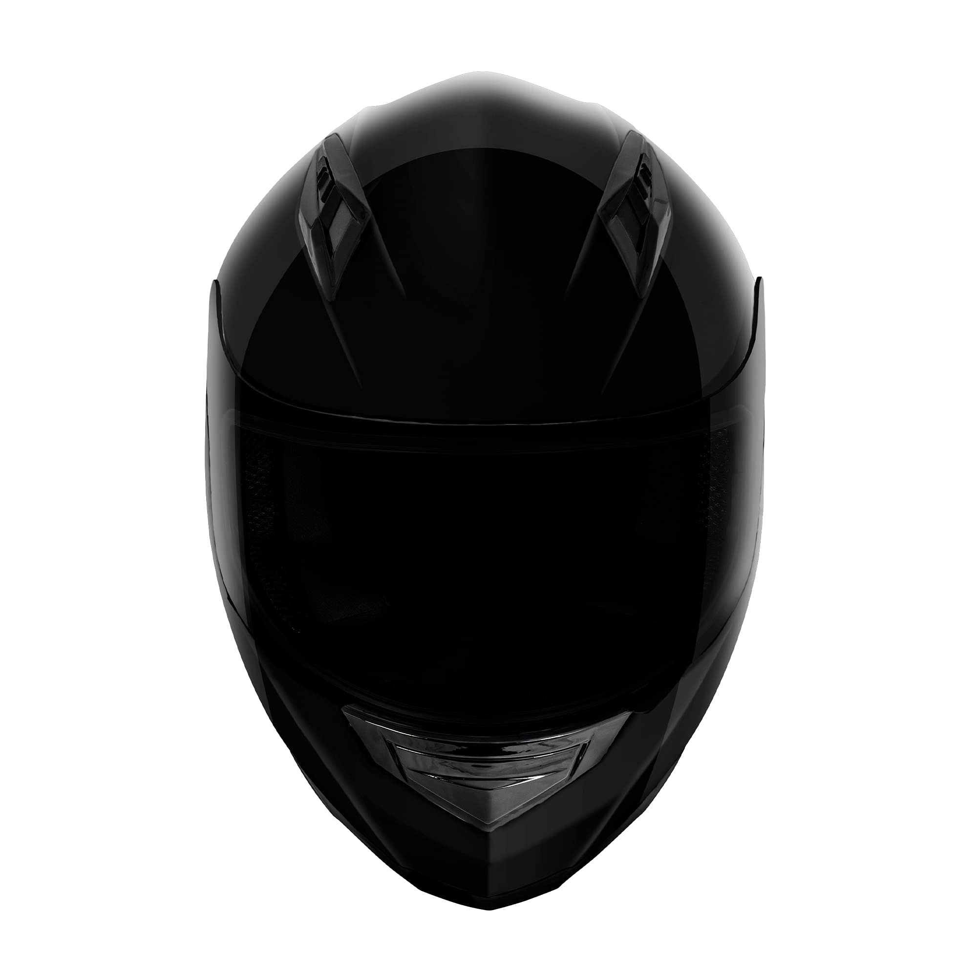 Vcan Vx Lightweight Full Face Motorcycle Street Bike Helmet With Extra Tinted Visor Dot Approved (Gloss Black, Small)