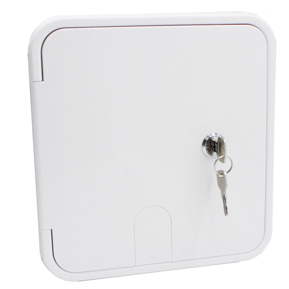 X-Haibei RV Electric Power Cord Cable Hatch Cover, Plastic, 6-1/4" x 6-3/4", White, Model BT0351-RE-C, Includes