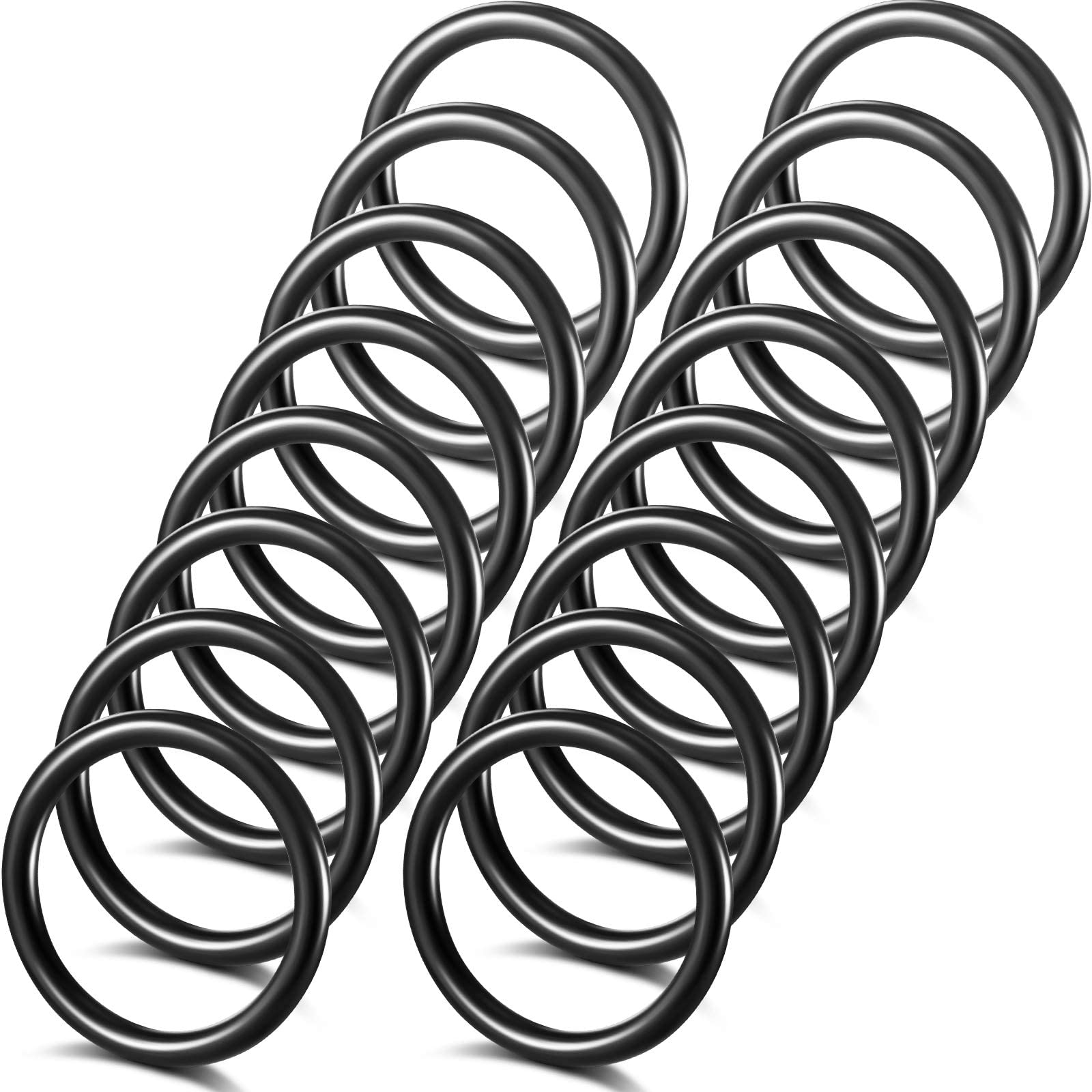 Bumper Fender Fasteners O Rings Black Bumper Fasteners Washers Replacement Rubber Bands O Rings Bumper Quick Release Fasteners Washers For Car Bumpers (16)