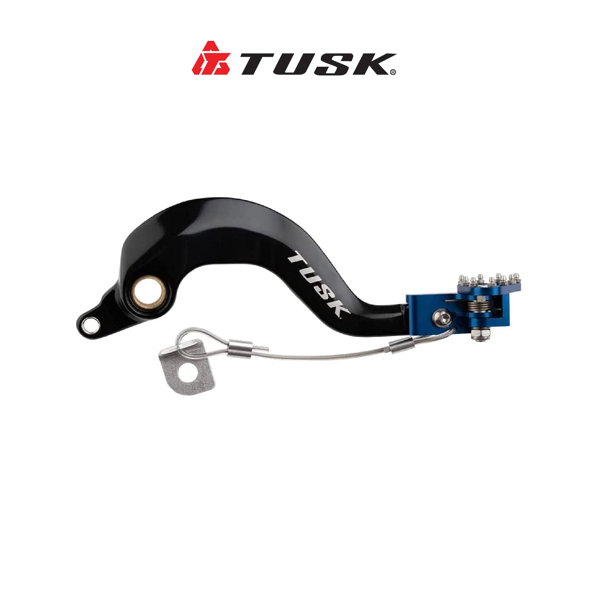 Tusk Aluminum Brake Pedal Blue Tip For Yamaha Yz250 1997-2022