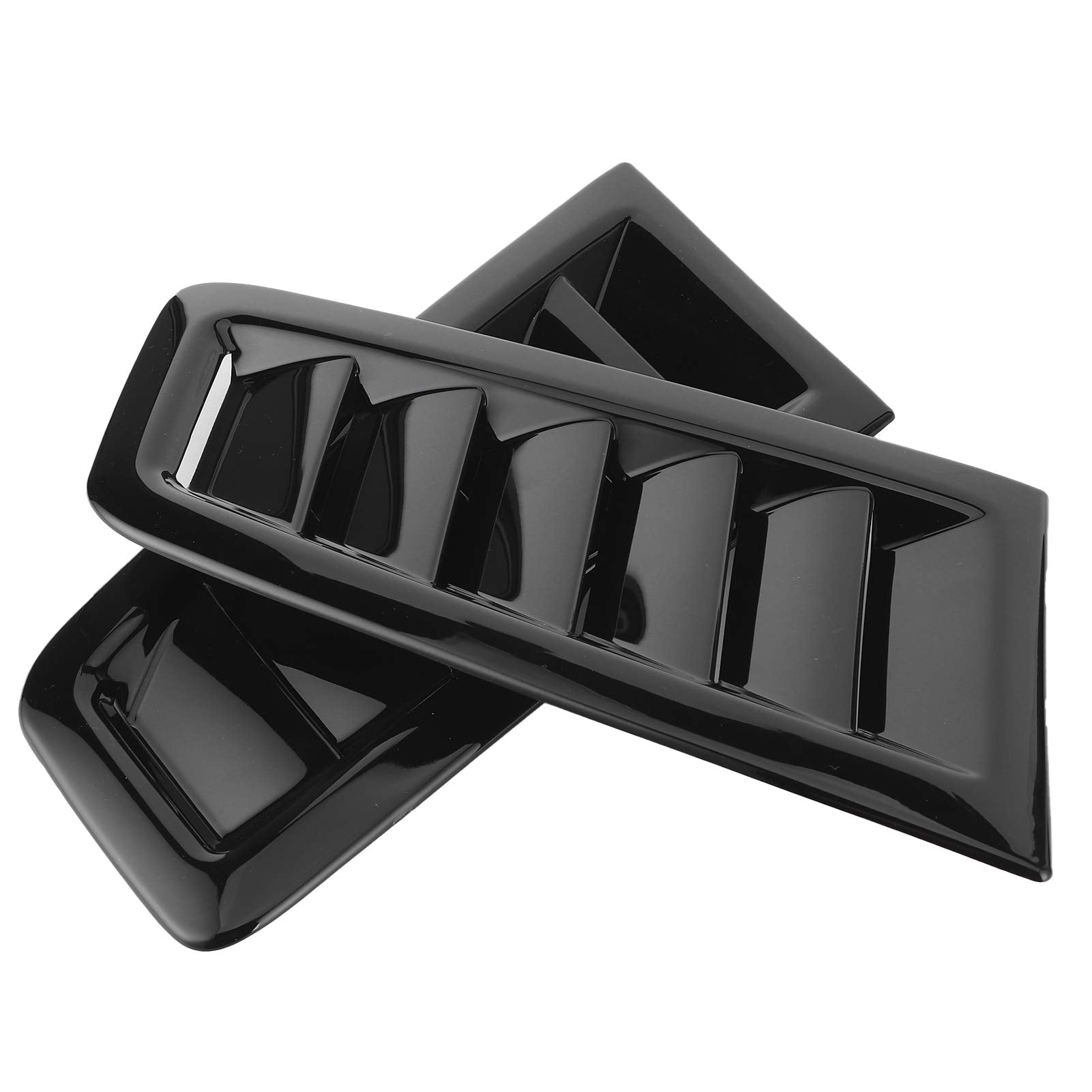 Hood Scoops for Cars, Carbon Fiber Car Hood Vent Scoop Kit Universal Bonnet Vents car Hood Cover with Double Sides Adhesive Tape