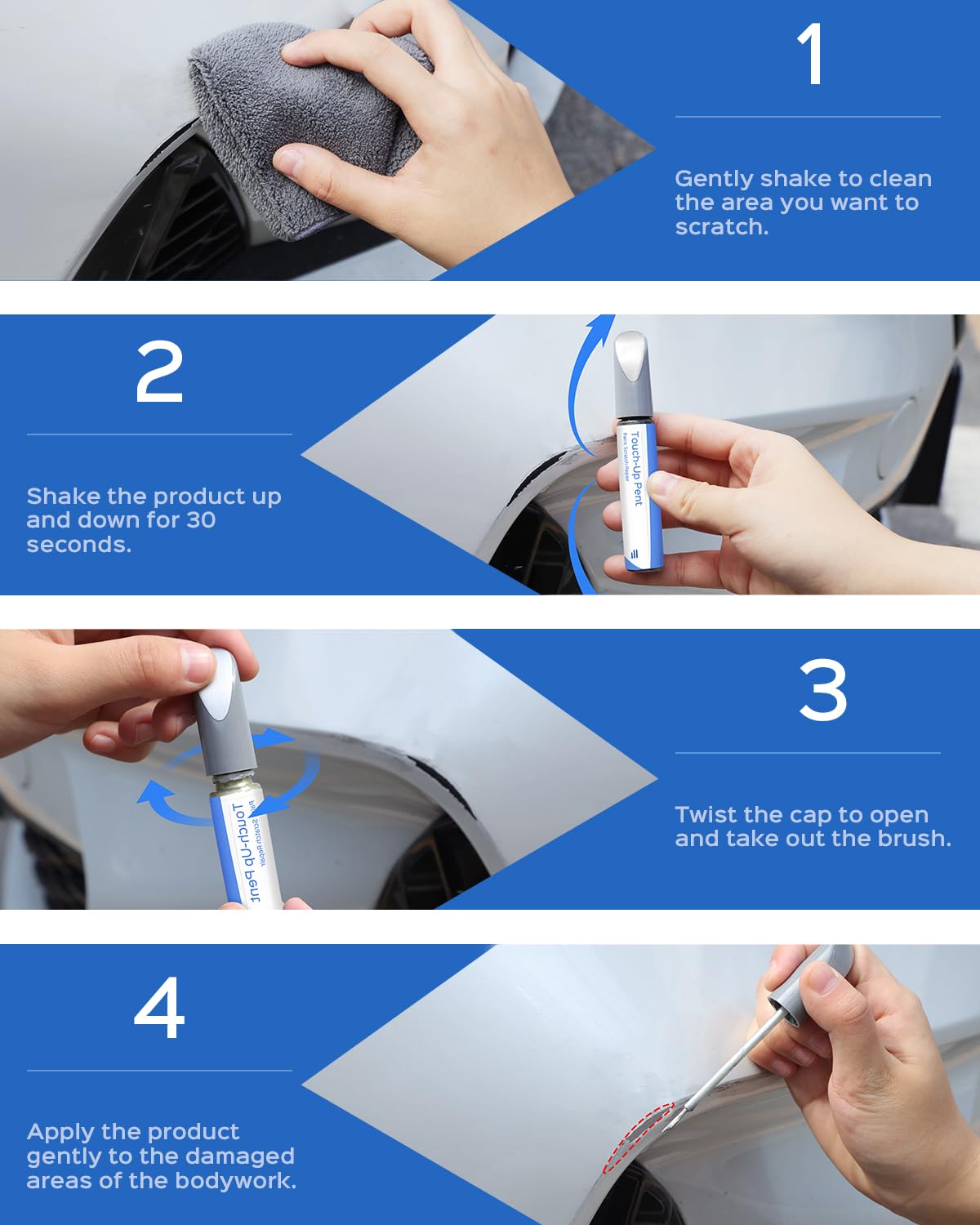 Parts4Ev G1K/Wa409Y Sacre Blue Pearl Touch Up Paint Compatible With Chevrolet Exact Match Chips And Nicks Touch Up