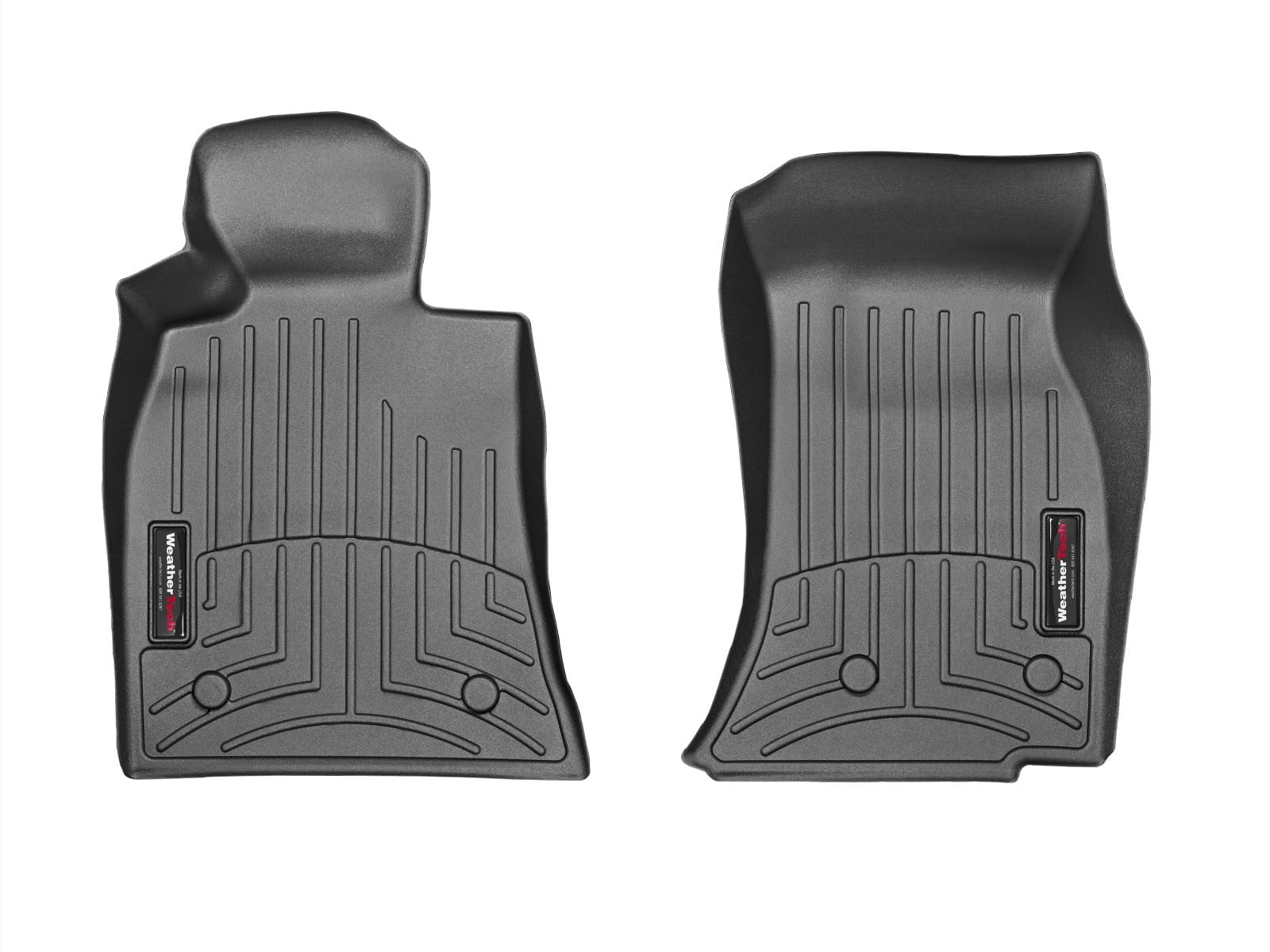 WeatherTech Custom Fit FloorLiners for Cadillac ATS-V, CTS-V, CTS, ATS - 1st Row (444971), Black