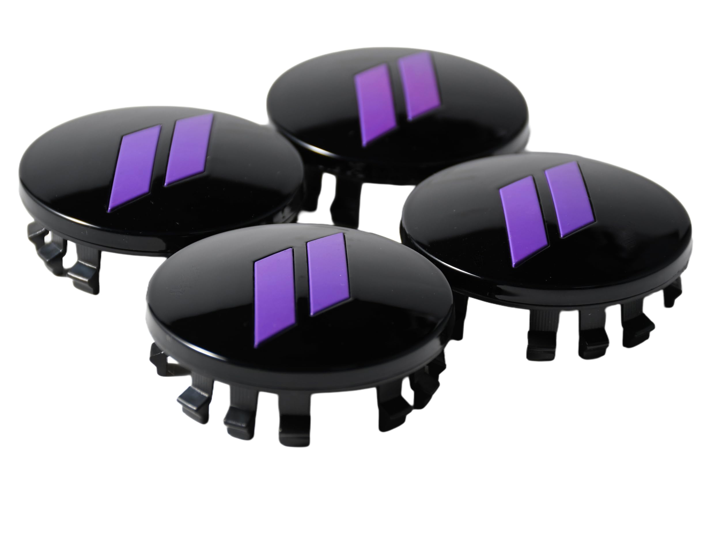 (Set of 4) Purple 63mm=2.5 inches // Slash Wheel Center Cap Covers HubCap Emblem Badge Trim for Dodge Charger Challenger Durango
