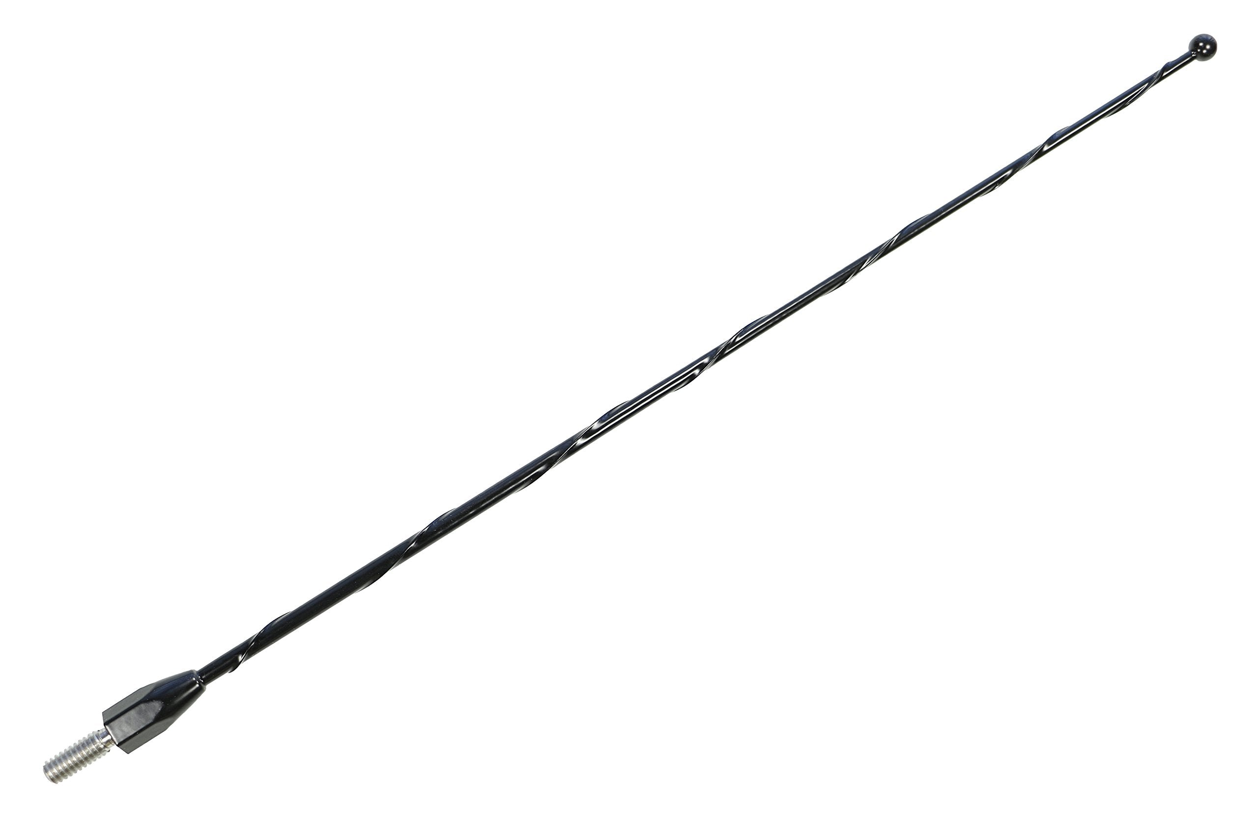 Antennamastsrus - 12 Inch Black Short Antenna Is Compatible With Ford F-150 - F-150 Raptor (2009-2025) - Spiral Wind Noise Cance