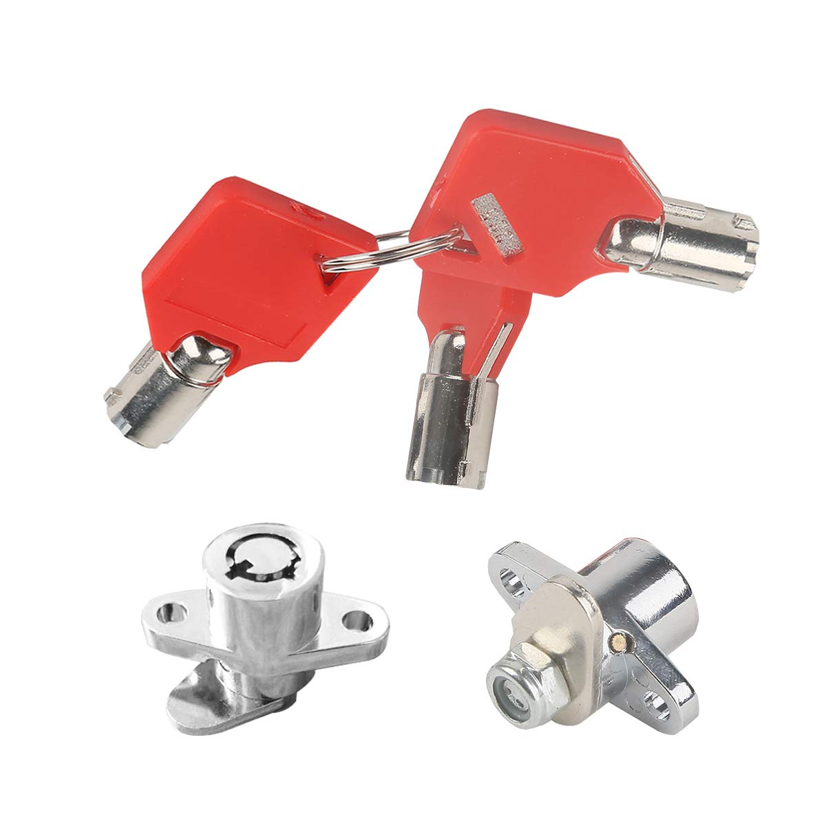 Hard Saddlebag Saddle Bag Lock Set For Harley Davidson Touring Electra Glide+Road Glide+Street Glide+Road King+Ultra Glide 1993-2013 Includes 3 Keys