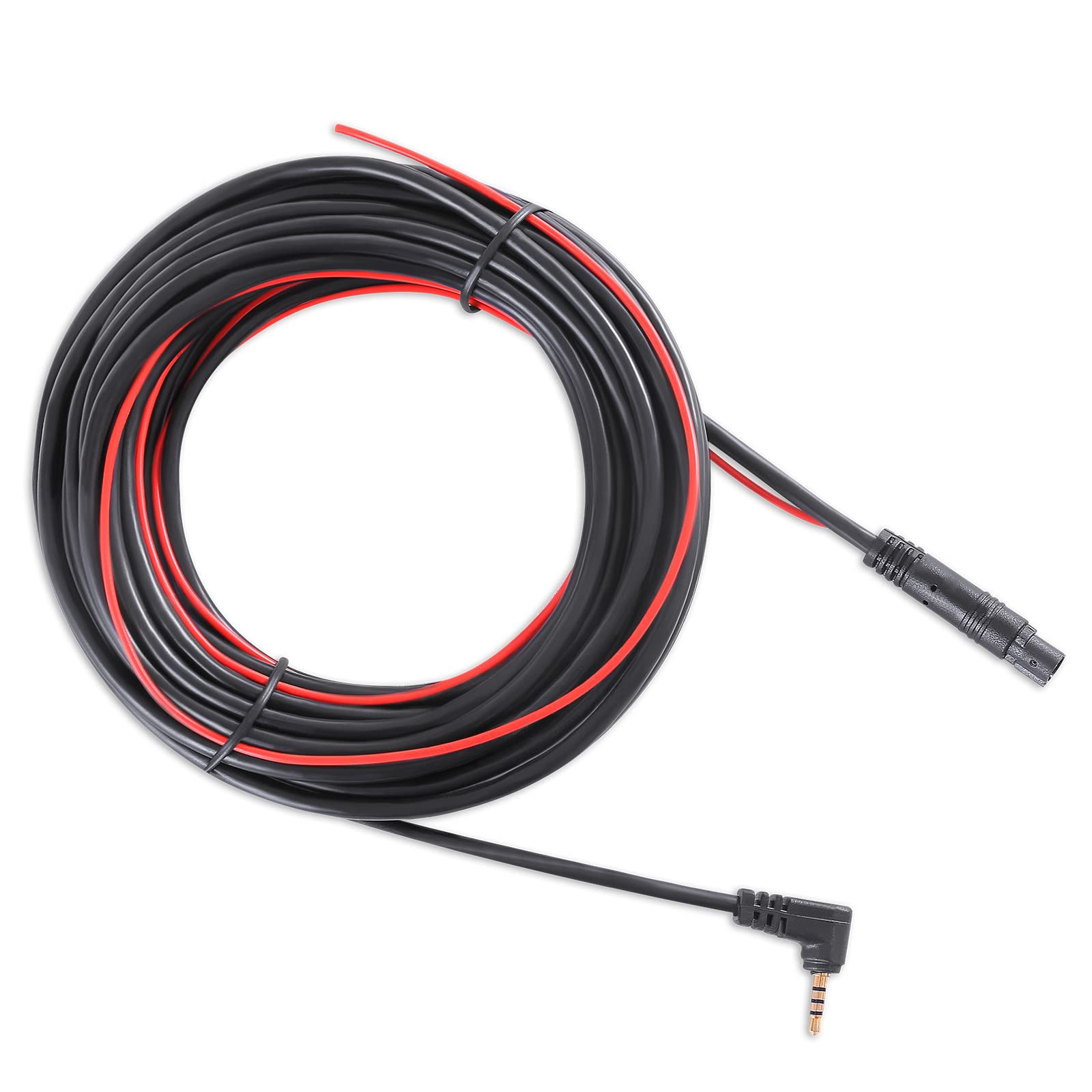 Dash Cam Rear Camera Cable,23 Ft 5 Pin To 2.5Mm Male Plug Wire For Mirror Camera Rear View Camera,Car Recorder Reverse Camera Ba