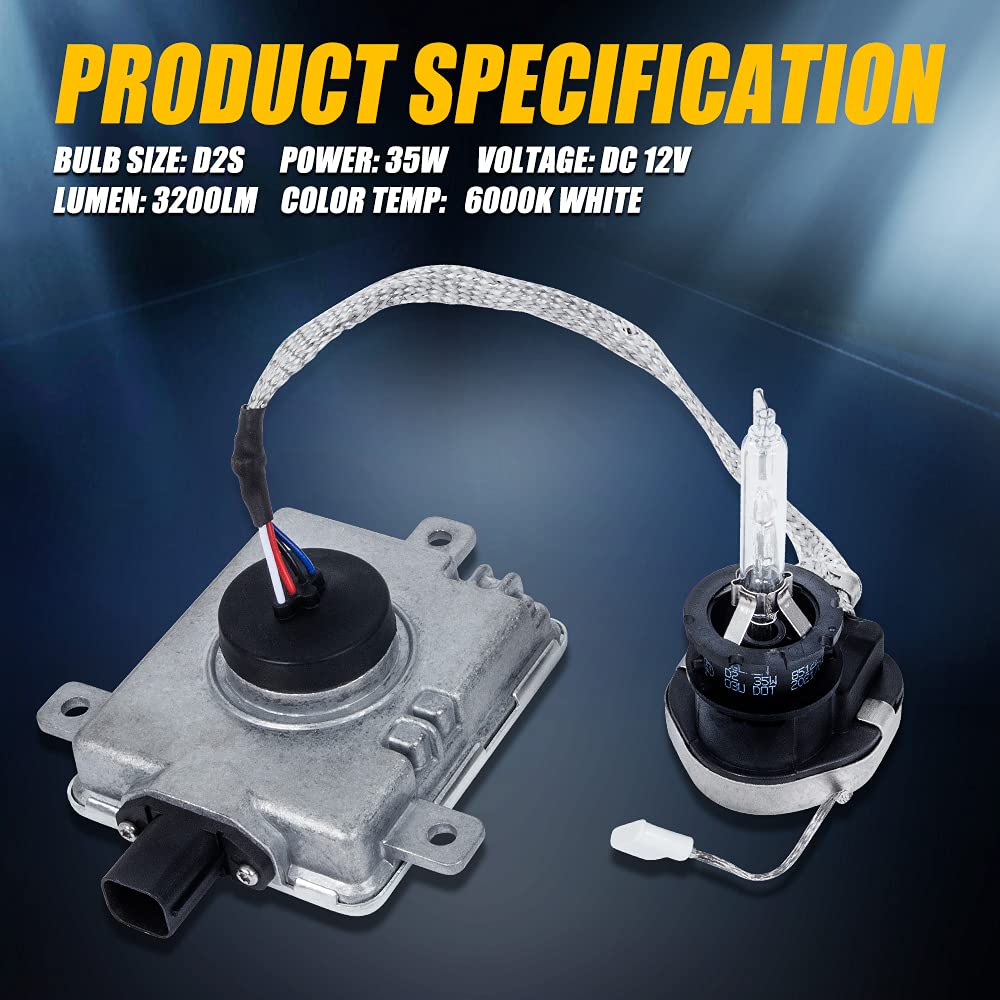 RANSOTO W3T19371 Xenon HID Headlight Ballast Compatible With Acura TL TSX ZDX MDX Honda Accord CR-Z Odyssey Mazda CX-5 CX-9 Mits