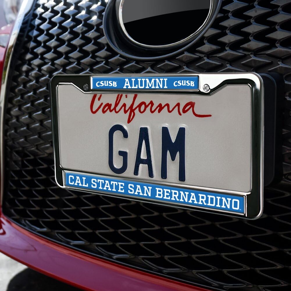 GRAPHICS & MORE Metal License Plate Frame - California State University San Bernardino Alumni, Cal State Coyotes Color