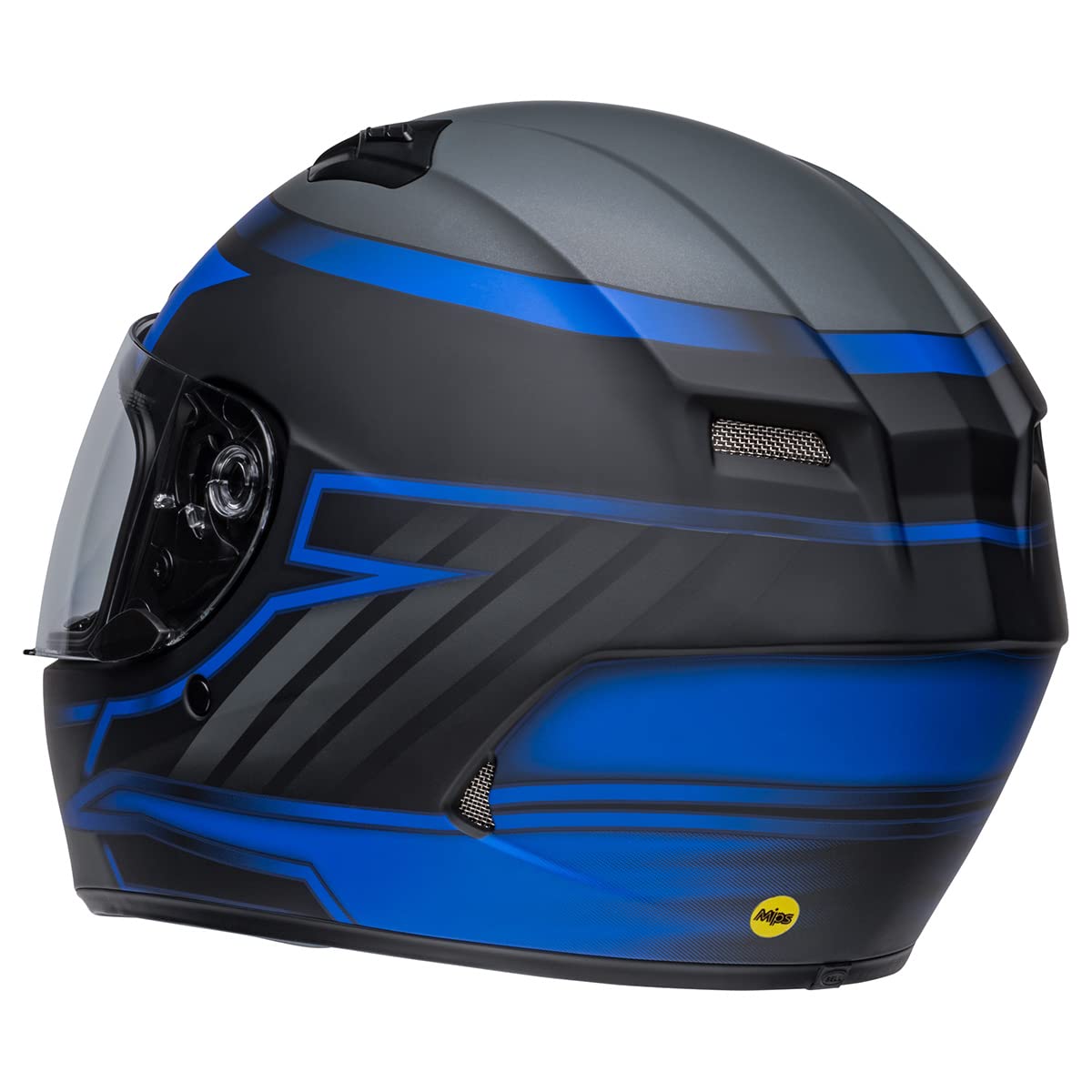 Bell Qualifier Dlx Mips Street Helmet (Riser Matte Black/Blue/Gray - 2X-Large)