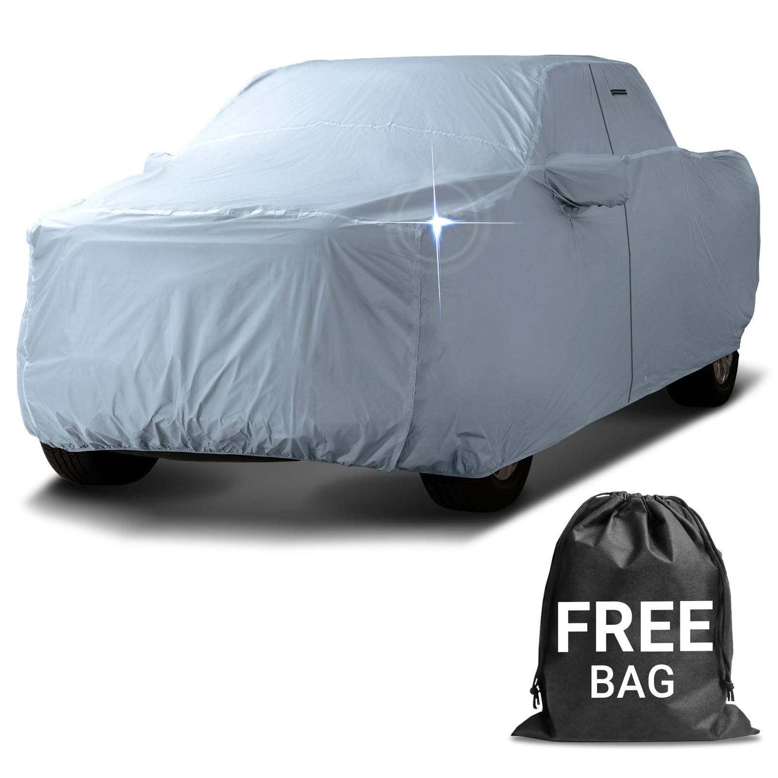 iCarCover Premium Truck Cover for 2015-2024 GMC Canyon Crew Cab, 5.1 ft. Short Bed Waterproof All Weather Rain Snow UV Sun Hail 