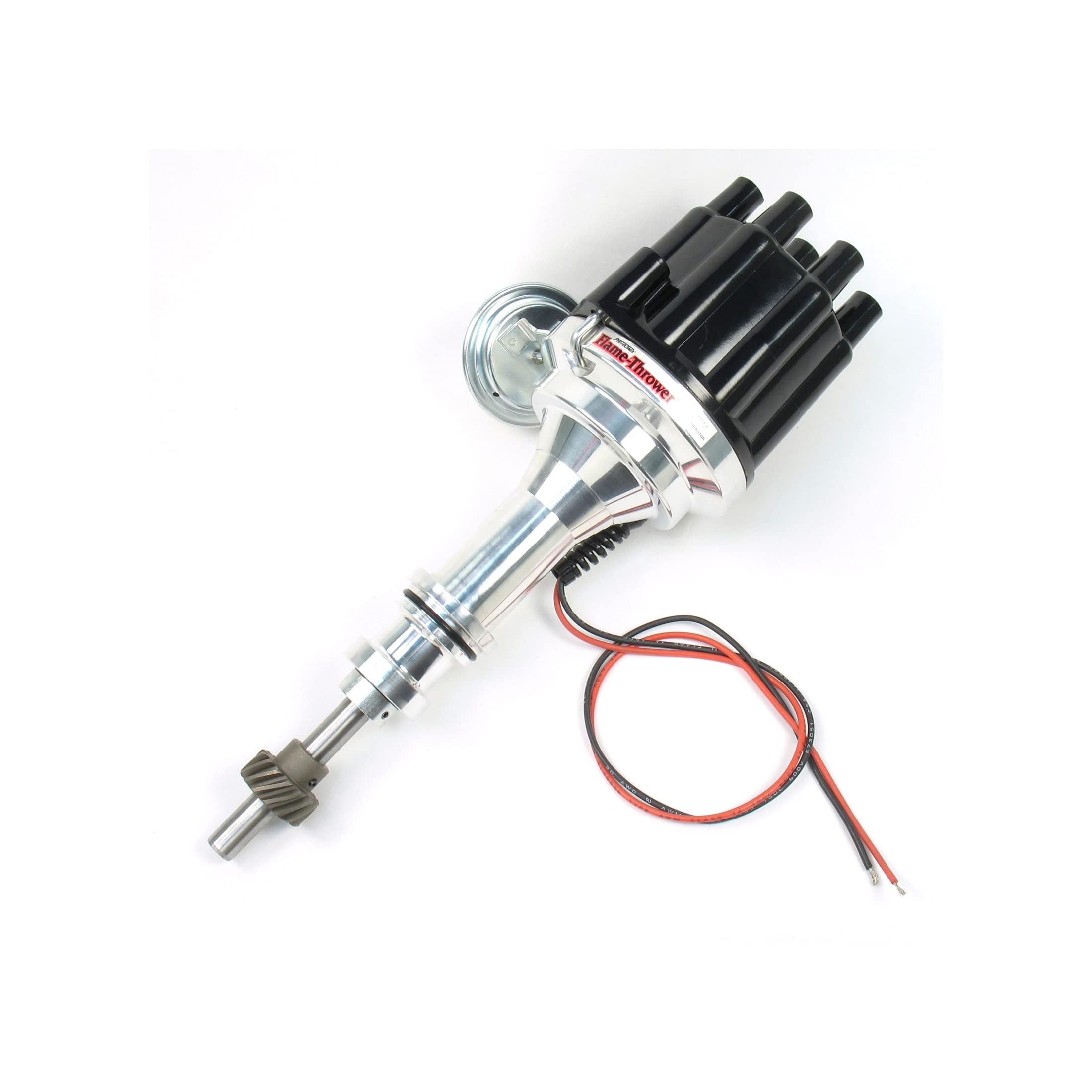 PerTronix D130700 Flame-Thrower Billet Electronic Ignition Distributor with Ignitor II Technology, Compatible with Ford Small Bl