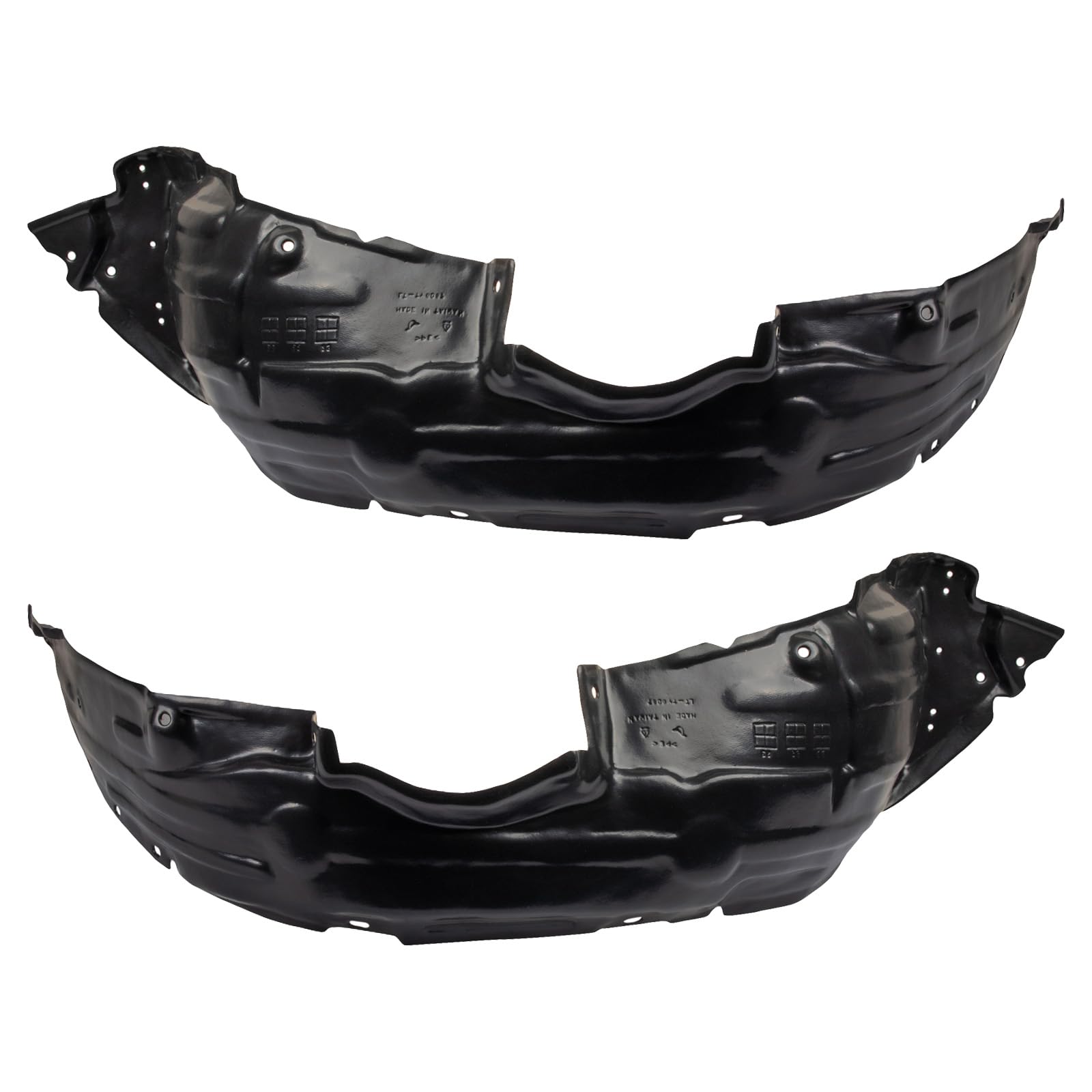 Trq Inner Fender Liner Set Compatible With 2001-2005 Toyota Rav4 To1248113 To1249113
